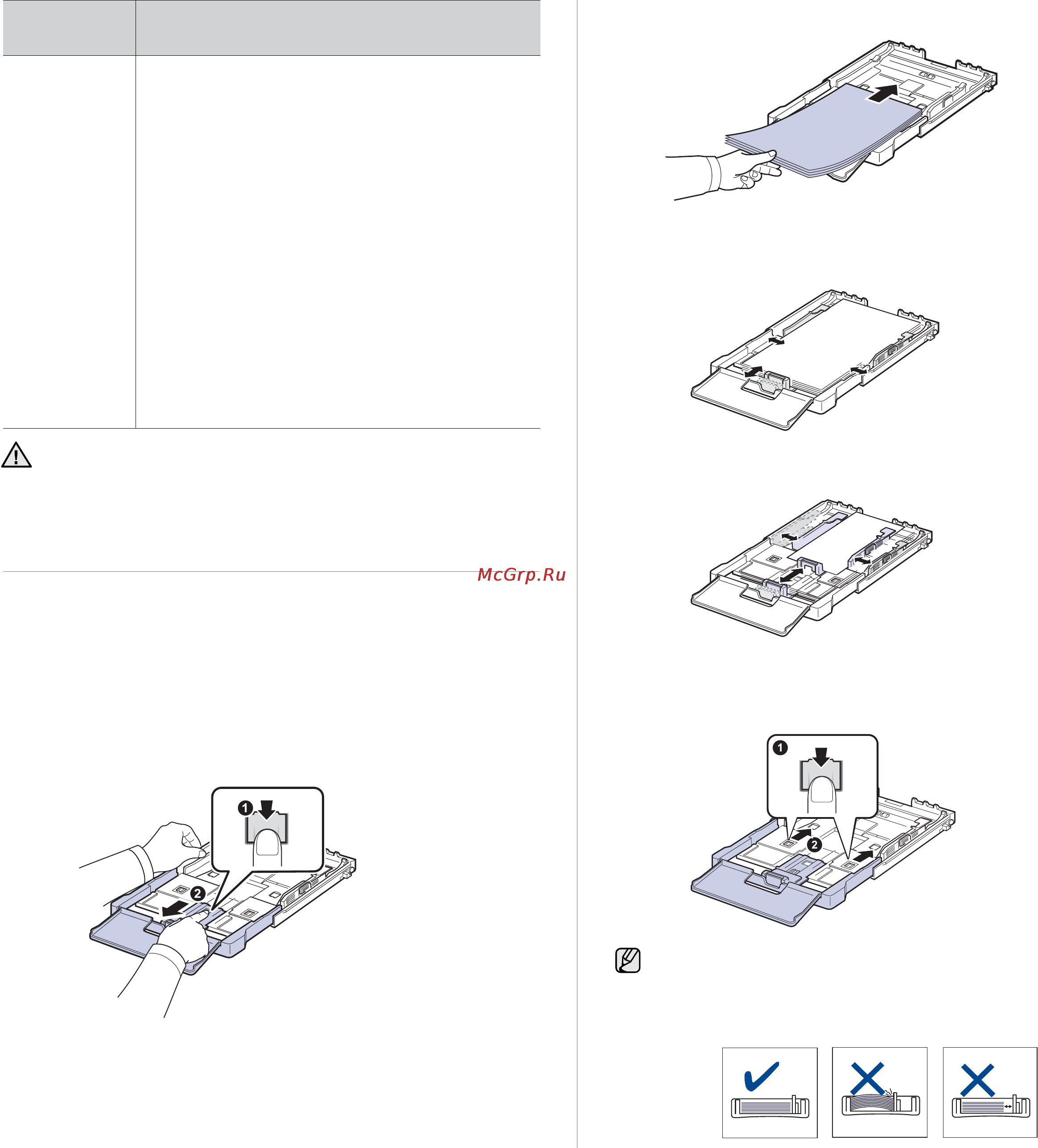 Samsung CLX-3170FN [130/227] Изменение размера бумаги в лотке