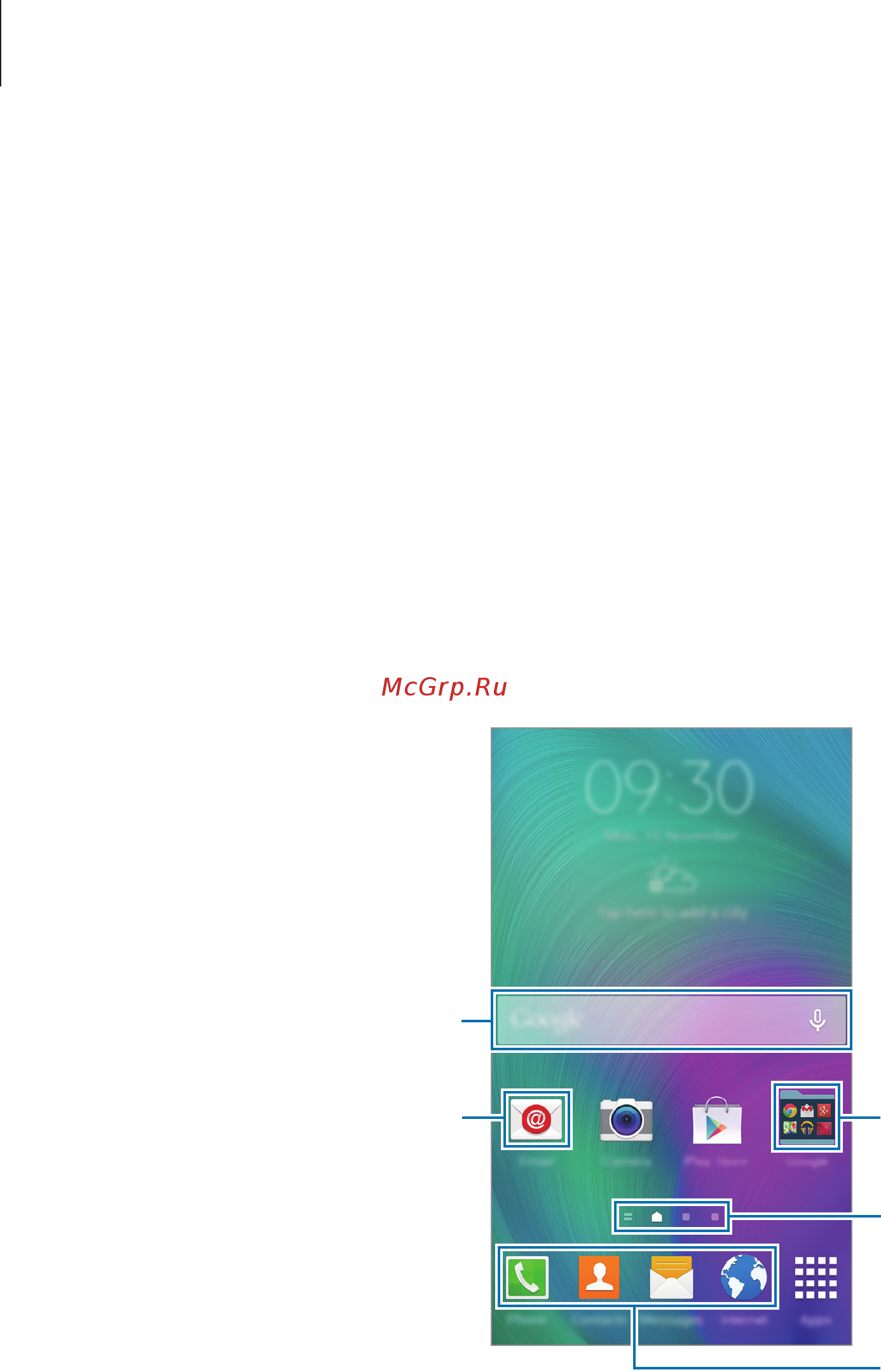 Samsung Galaxy A7 SM-A700F White [25/141] Интерфейс главного экрана