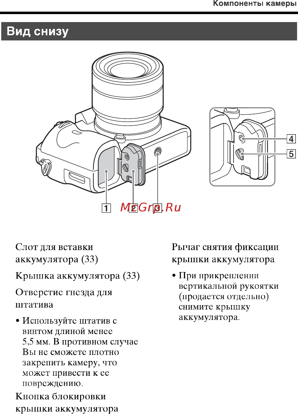 Sony Alpha A7 II Body [20/50] Вид снизу