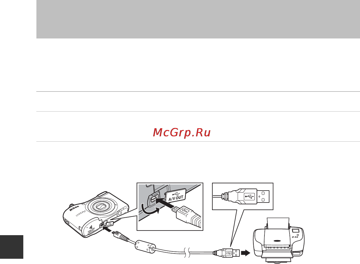 Nikon Coolpix L31 Red [82/147] Подключение фотокамеры к принтеру