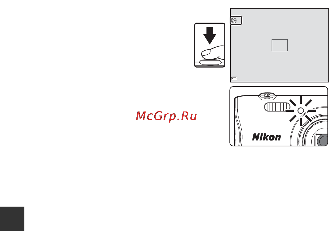 Nikon Coolpix S3700 Silver [56/161] Плавно нажмите спусковую кнопку затвора до конца