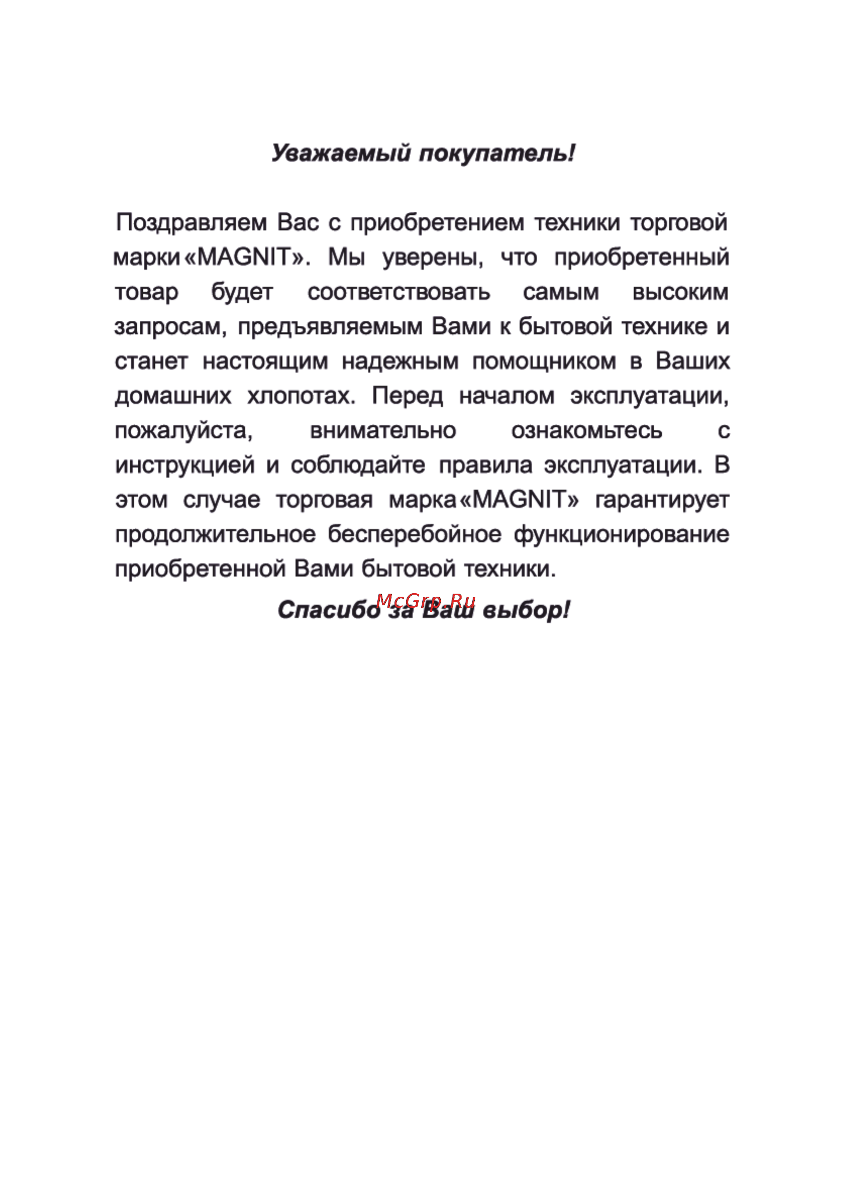 Magnit RMH-1000 [2/12] Страница 2
