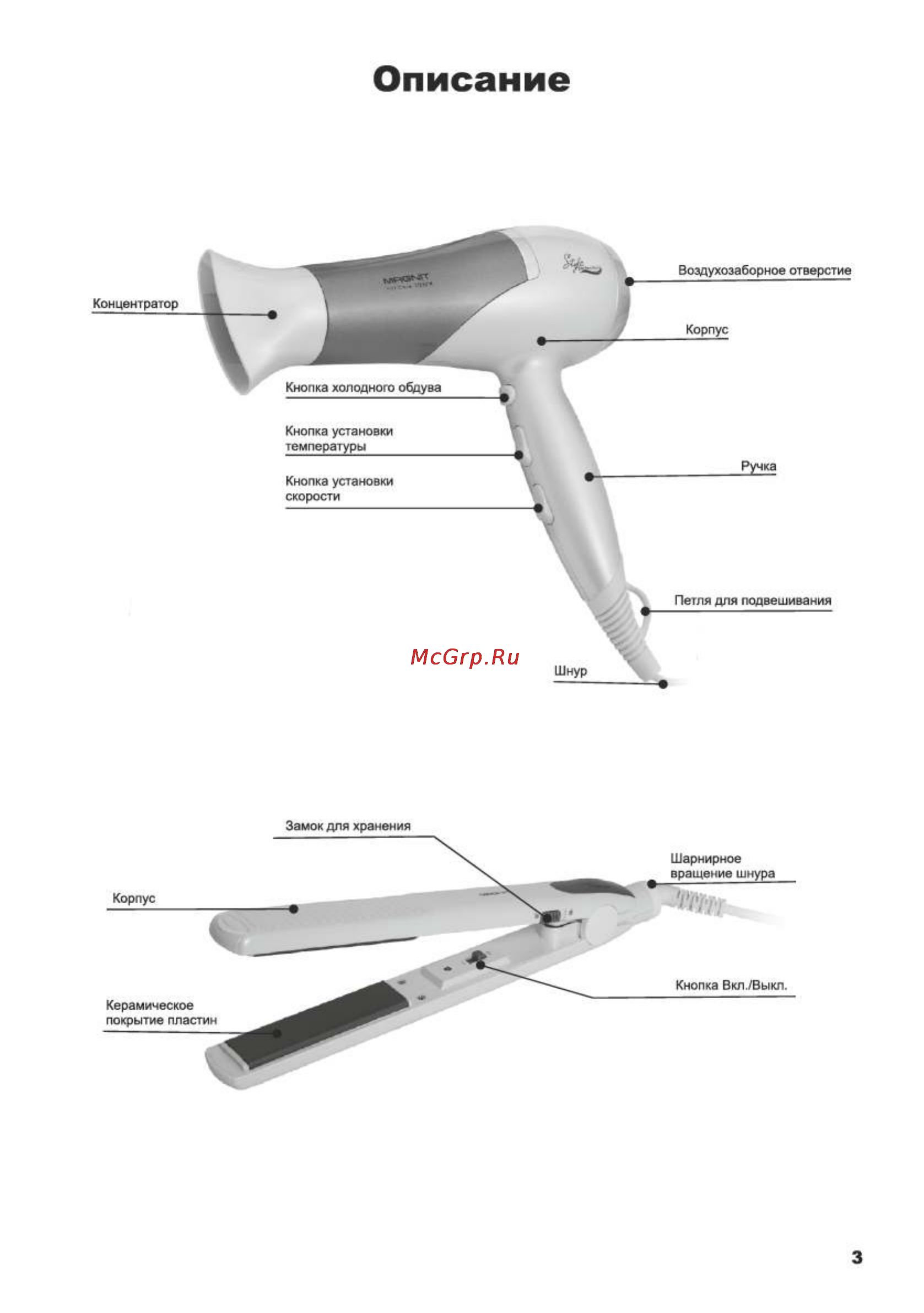 Magnit RMH-1000 [3/12] Страница 3