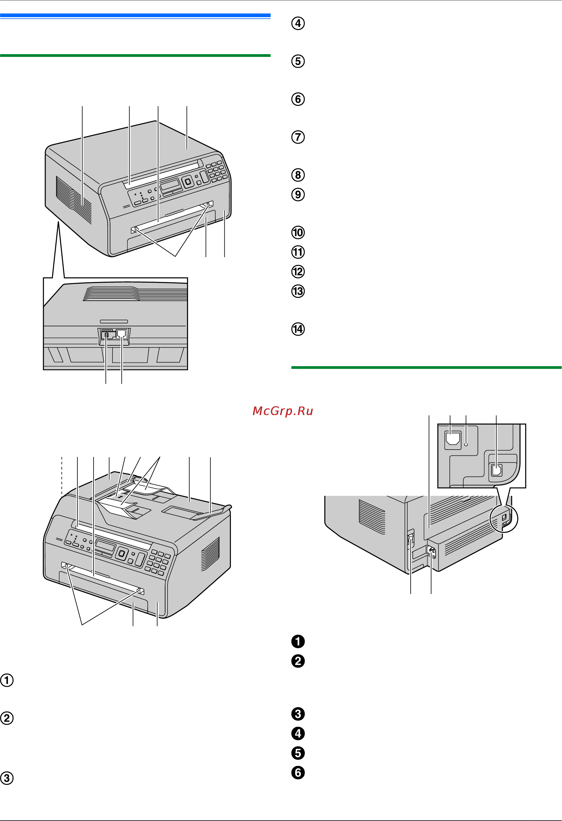 Panasonic KX-MB1536RU [9/124] Def h i