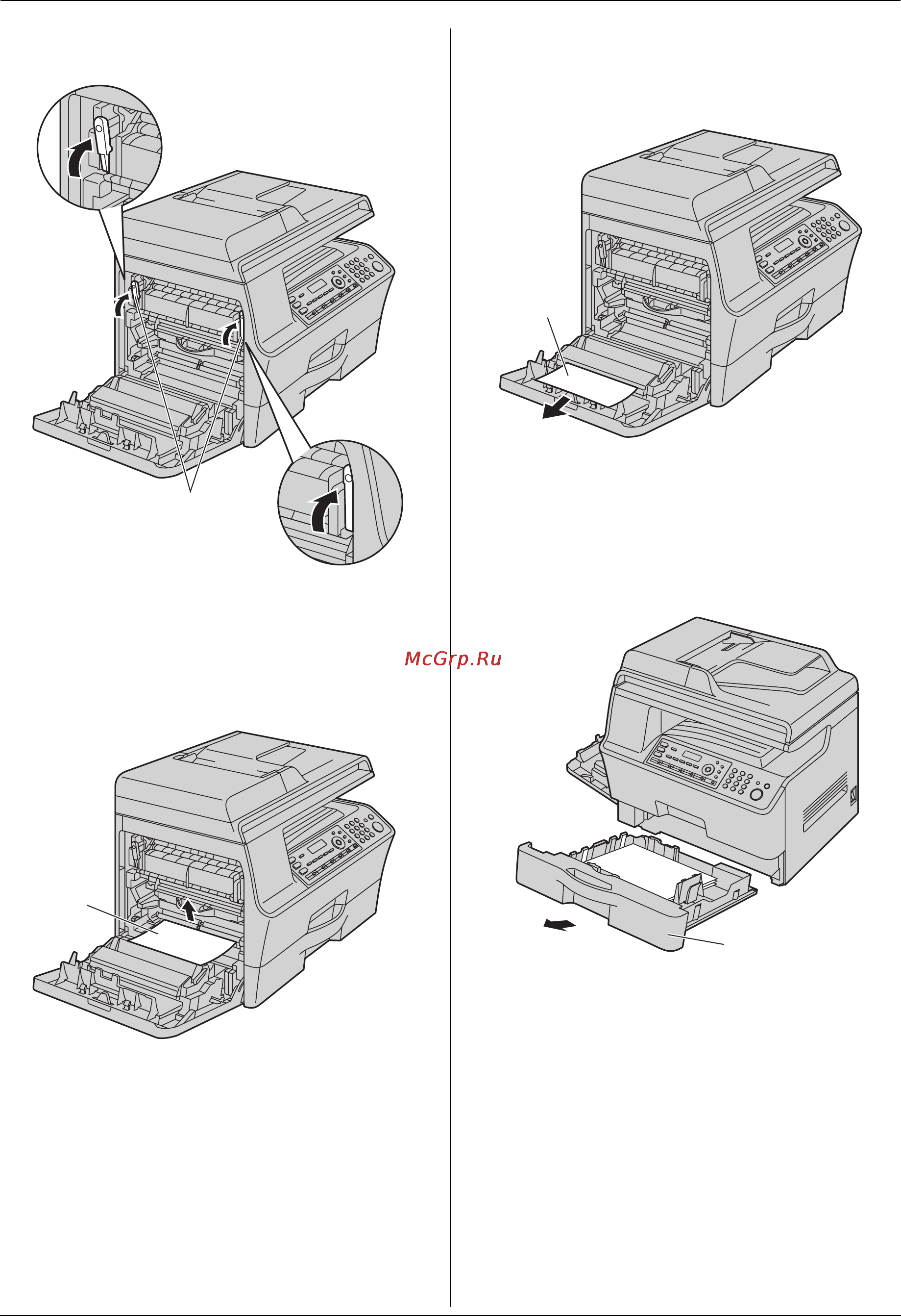 Panasonic KX-MB3030RU [105/132] Замятия бумаги