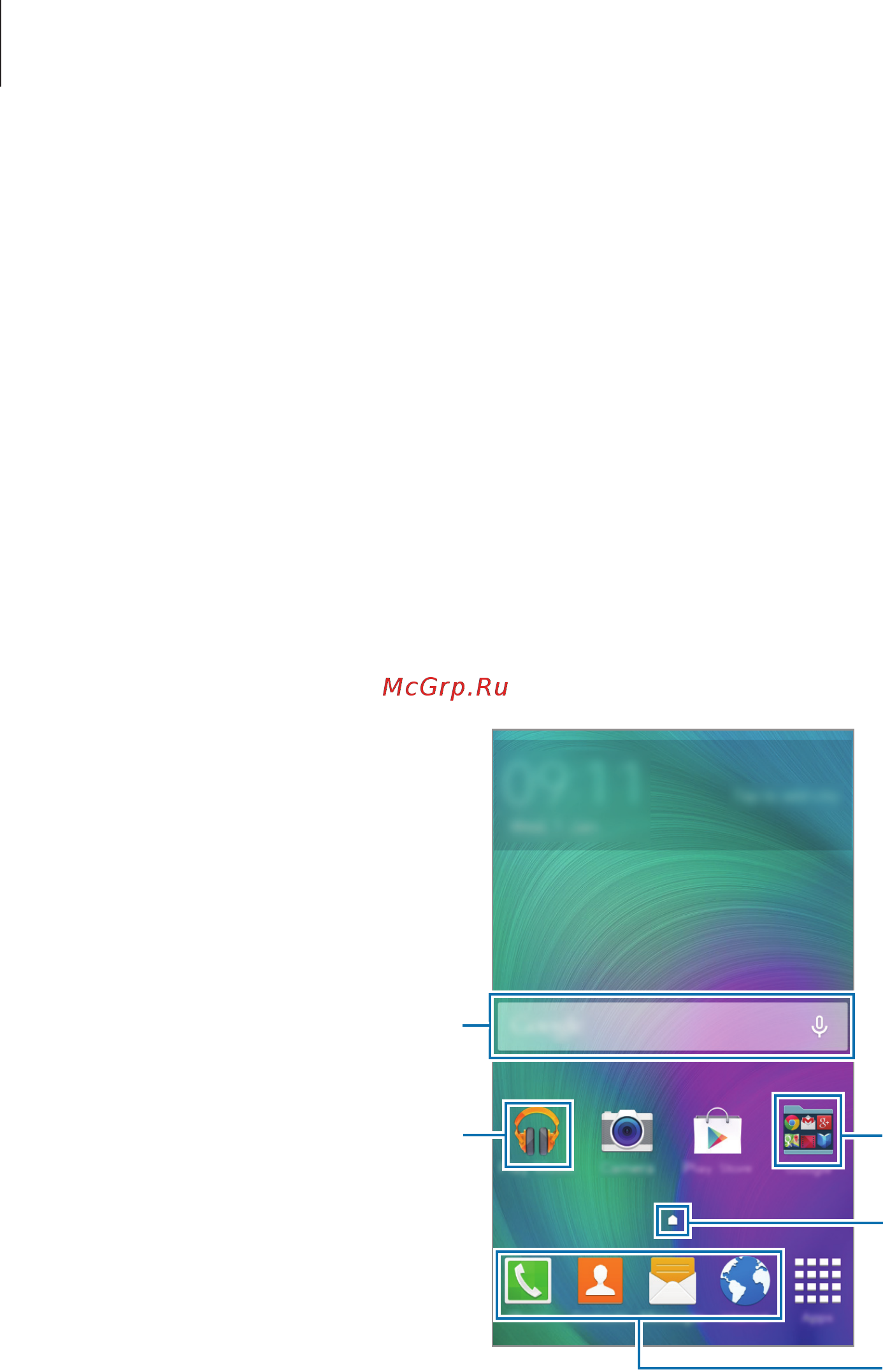 Samsung Galaxy A3 SM-A300F Gold [23/104] Интерфейс главного экрана