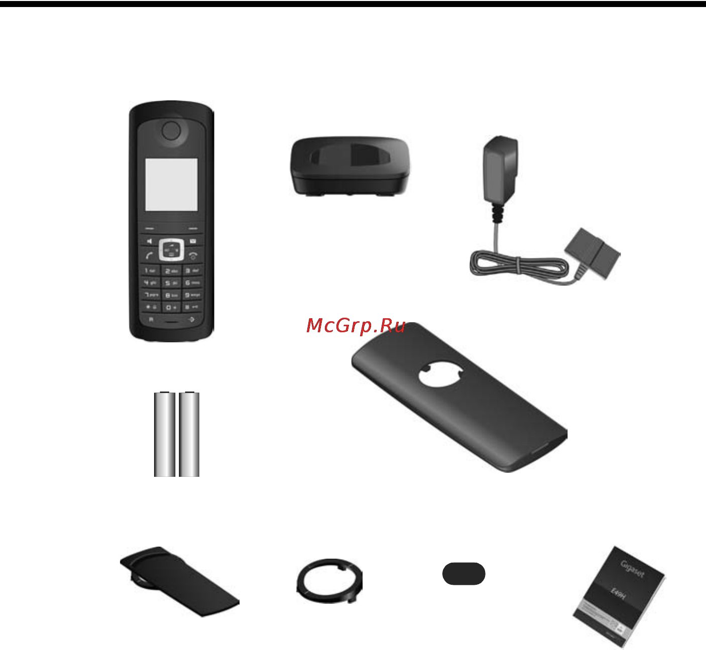 Gigaset E49H [7/52] Первые шаги
