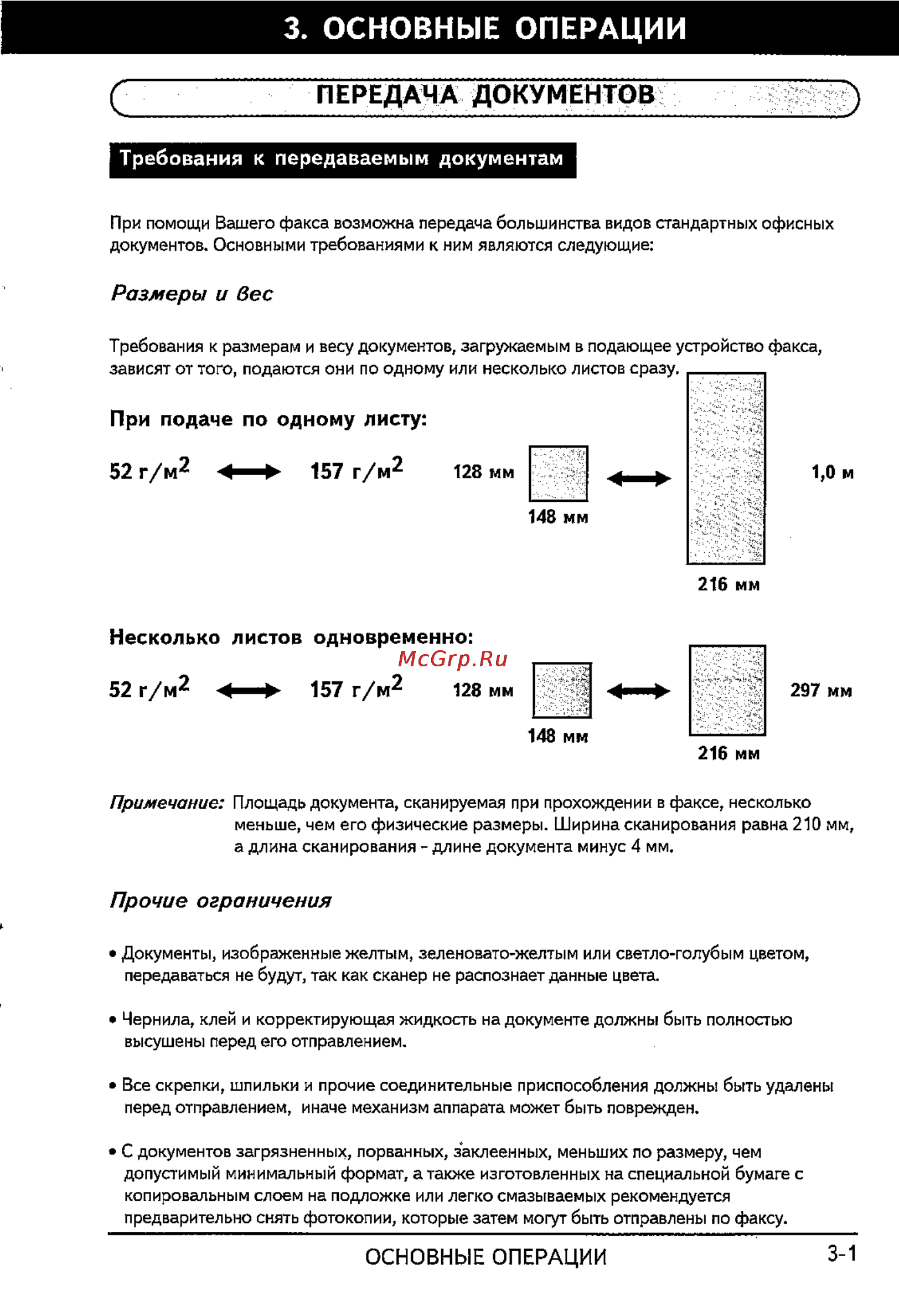 Sharp FO-365 [25/72] Основные операции