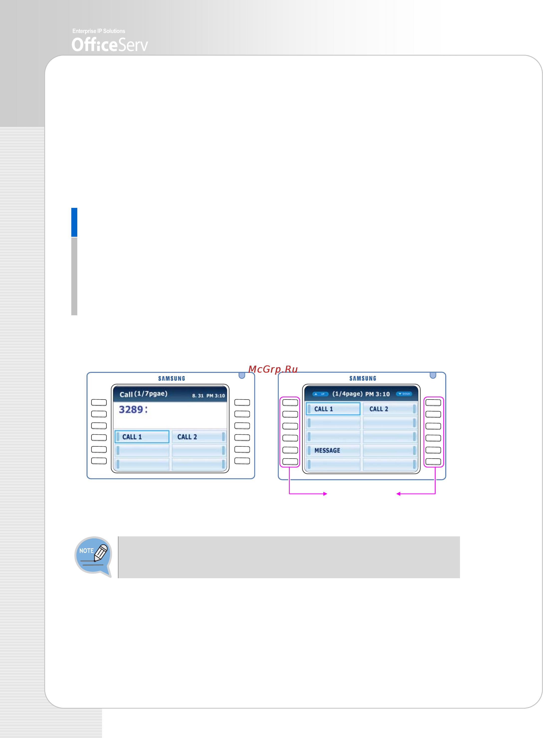 Samsung ITP-5112L [18/44] Using aom soft menu screen