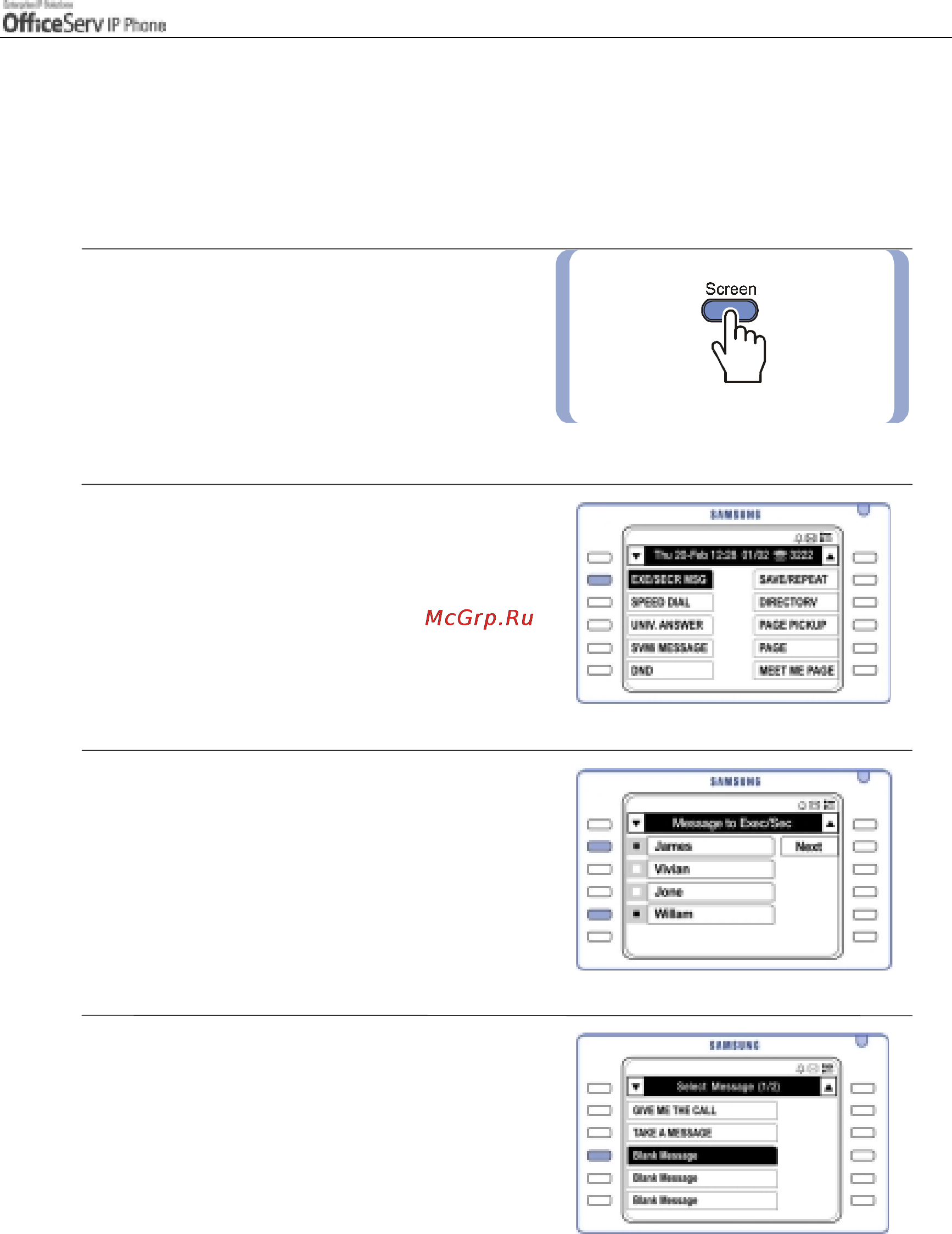 Samsung ITP5012L [105/164] Executive secretary message