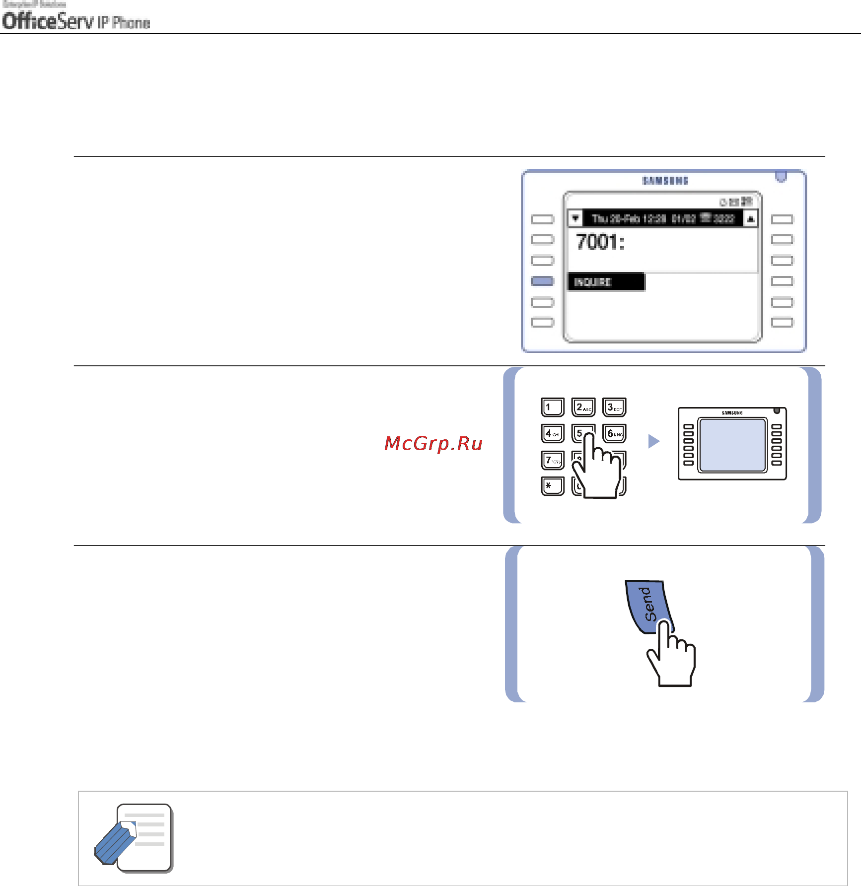 Samsung ITP5012L [111/164] Call duration display