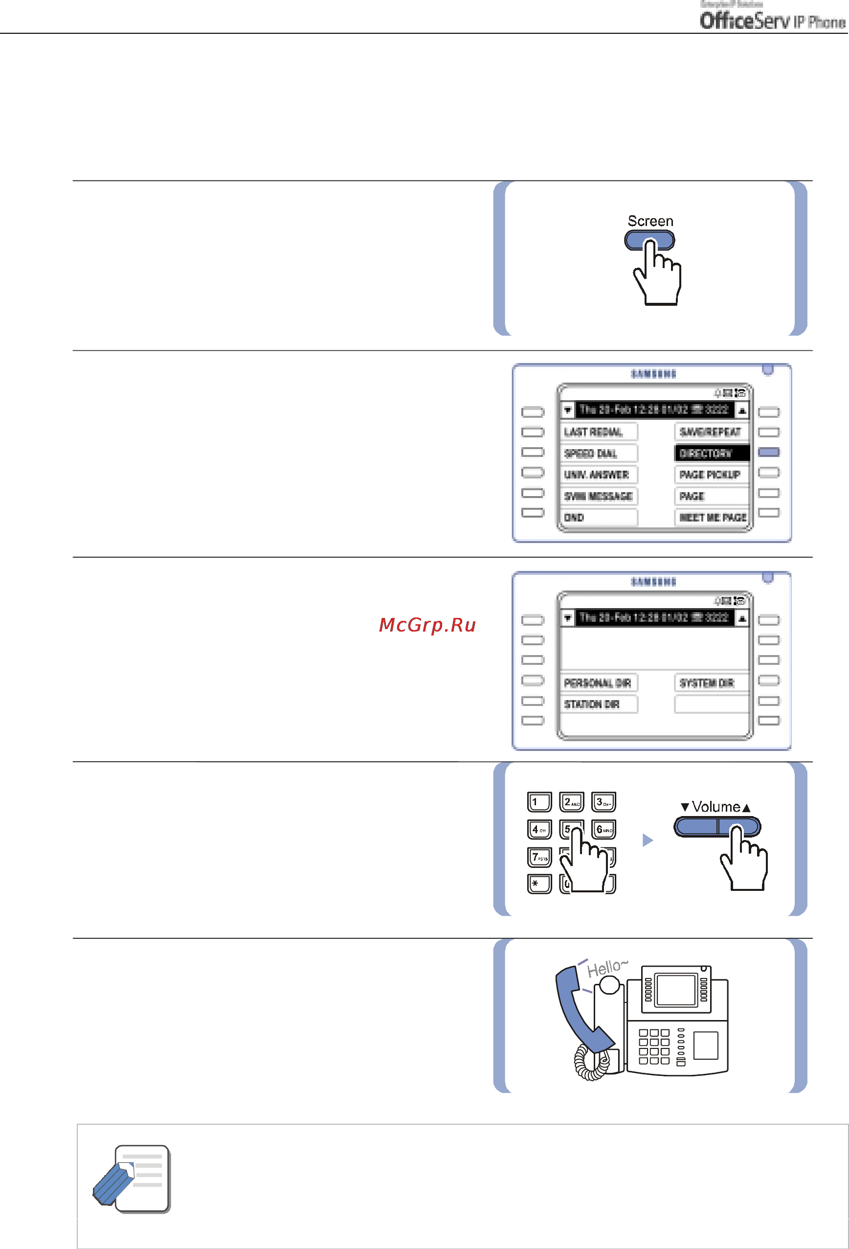 Samsung ITP5012L [64/164] Dialling from the directory name