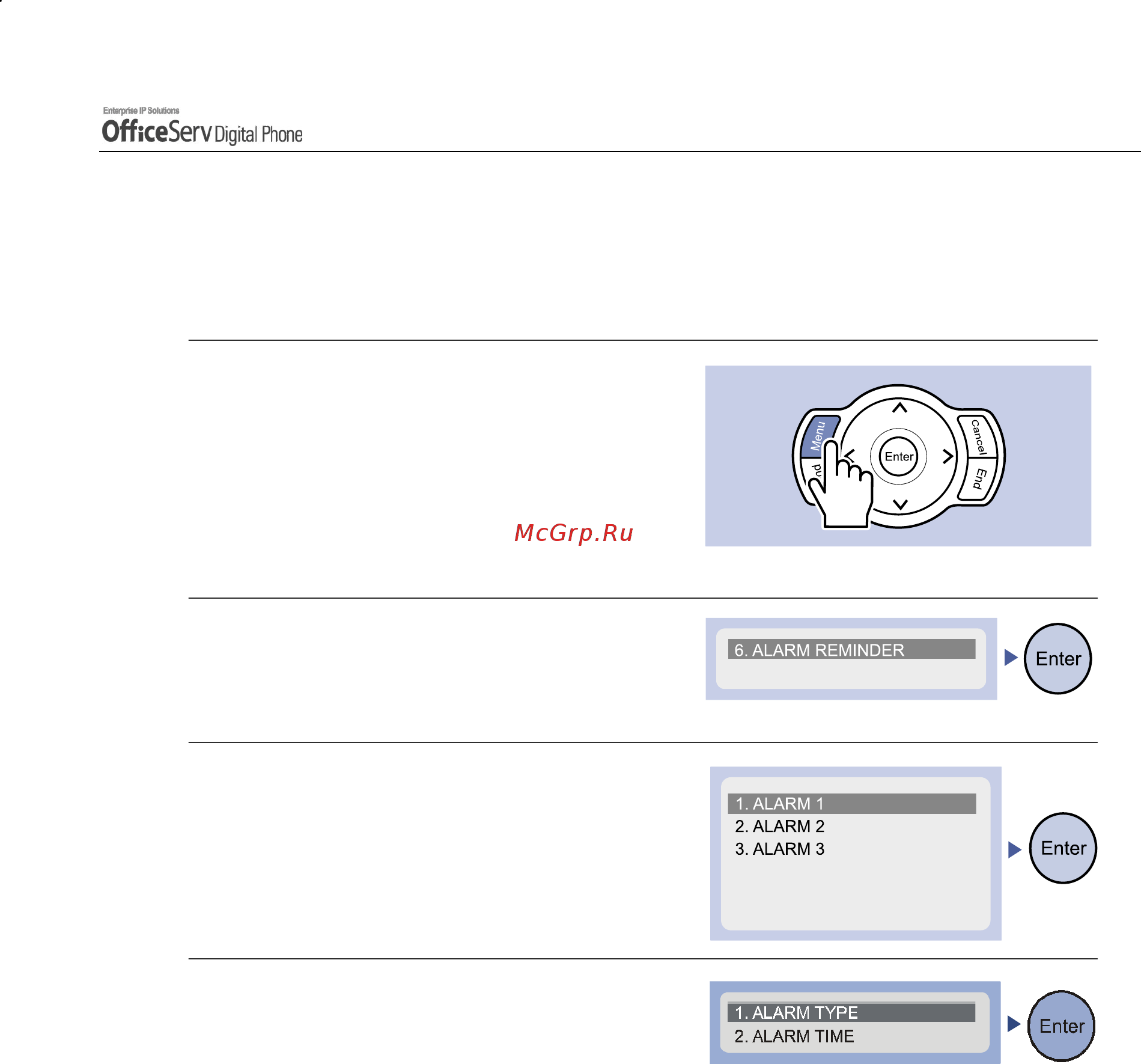 Samsung DS5014D [139/144] Setting alarm reminders