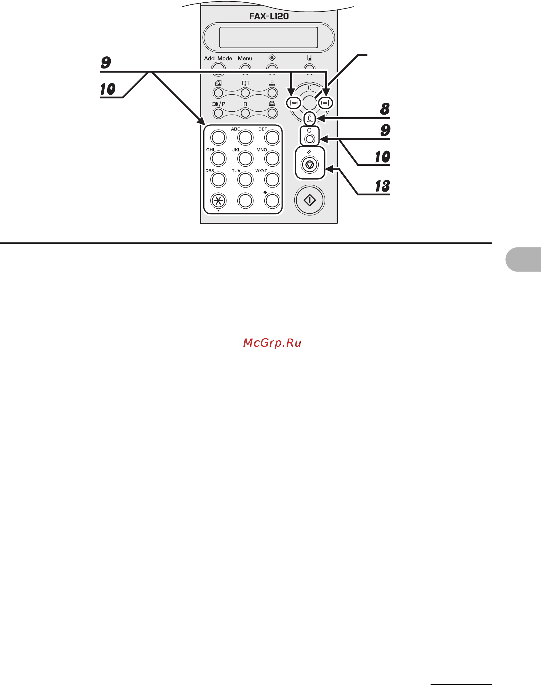 Canon FAX-L120 [55/124] Если необходимо используйте клавиши влево вправо клавишу c сброс и цифровые клавиши для ввода или изменения пароля
