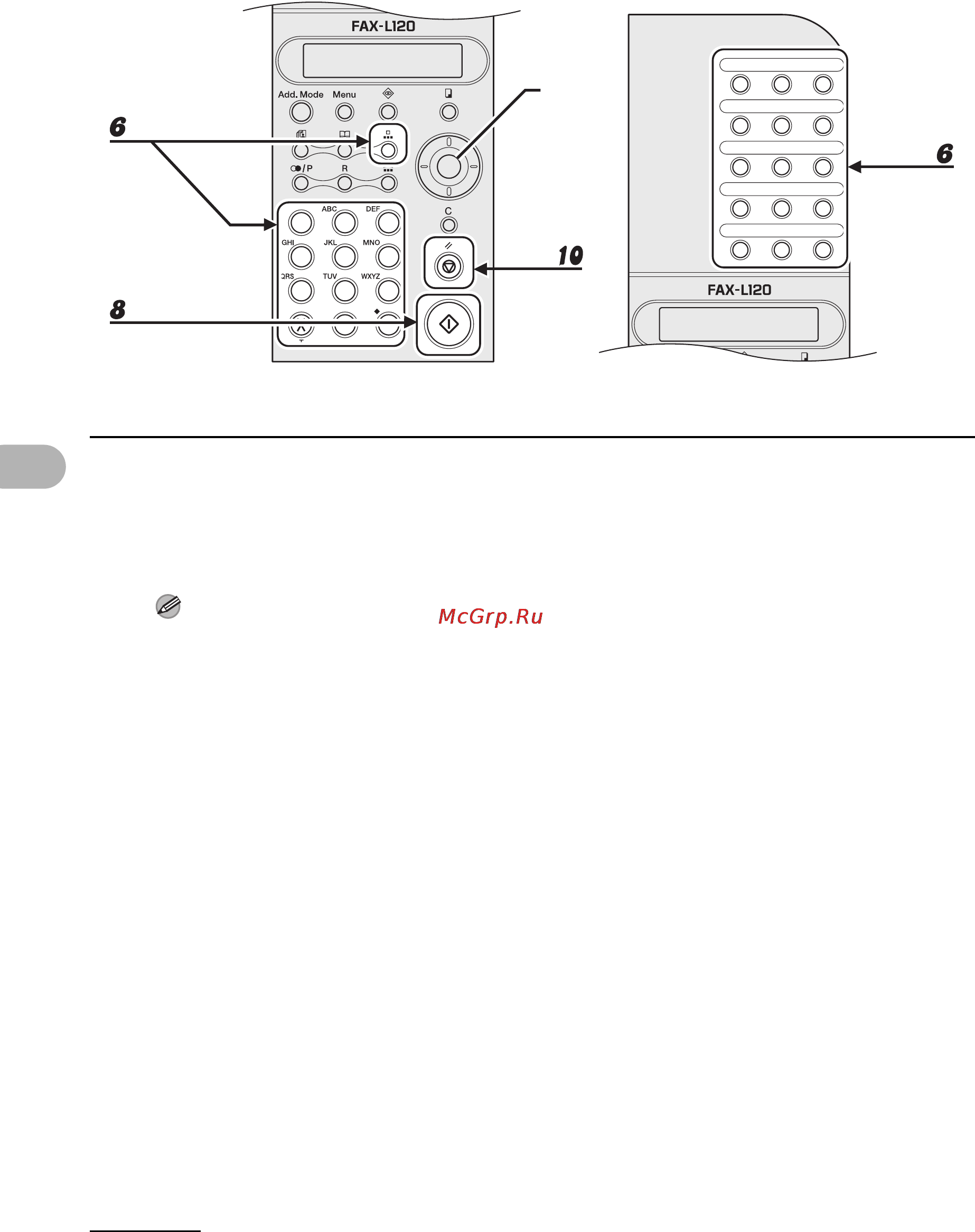 Canon FAX-L120 [58/124] Нажмите клавишу стоп перезагрузка для возвращения в режим ожидания