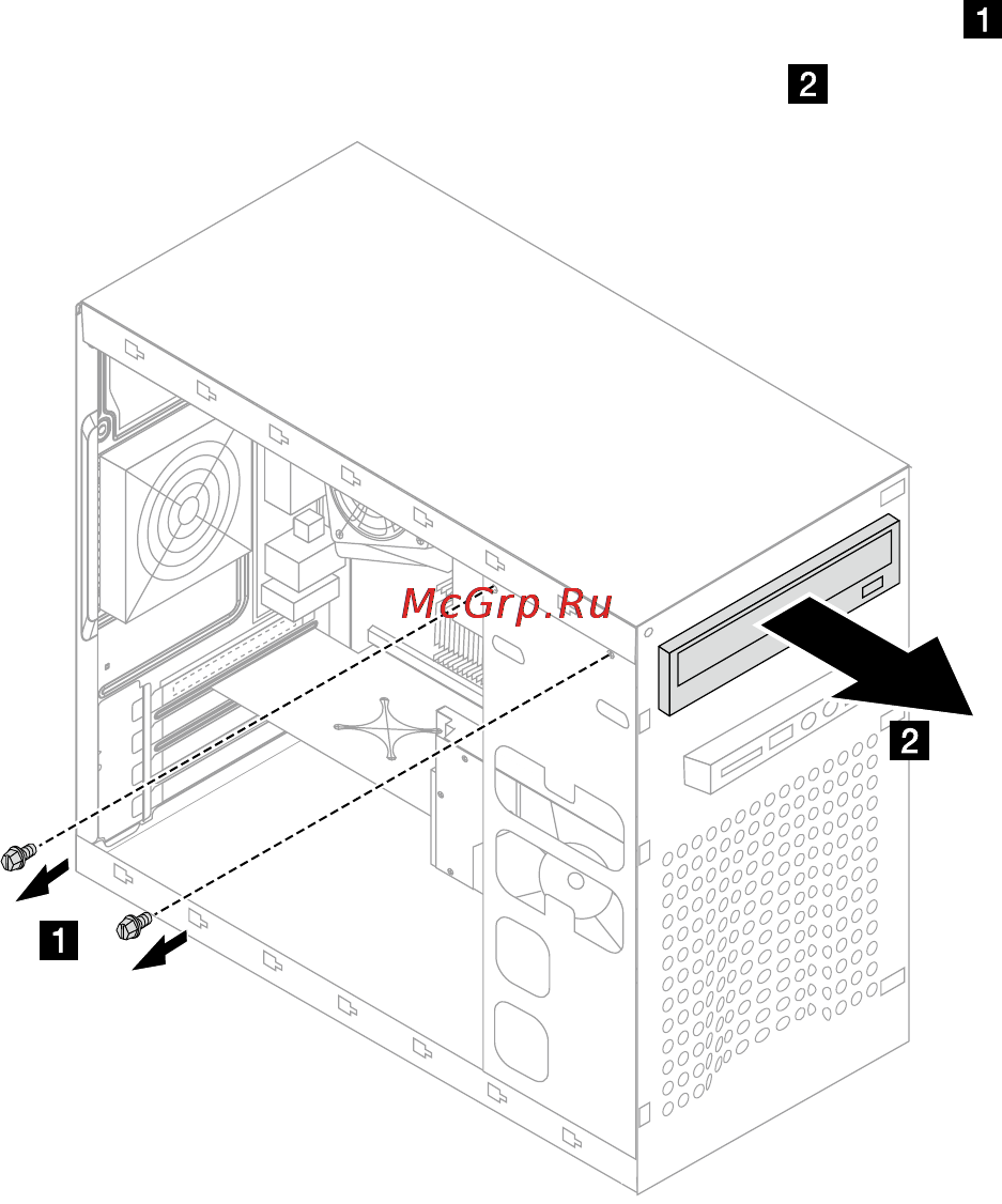 Lenovo H50-05 (90BH001ERS) [52/63] Замена дисковода оптических дисков