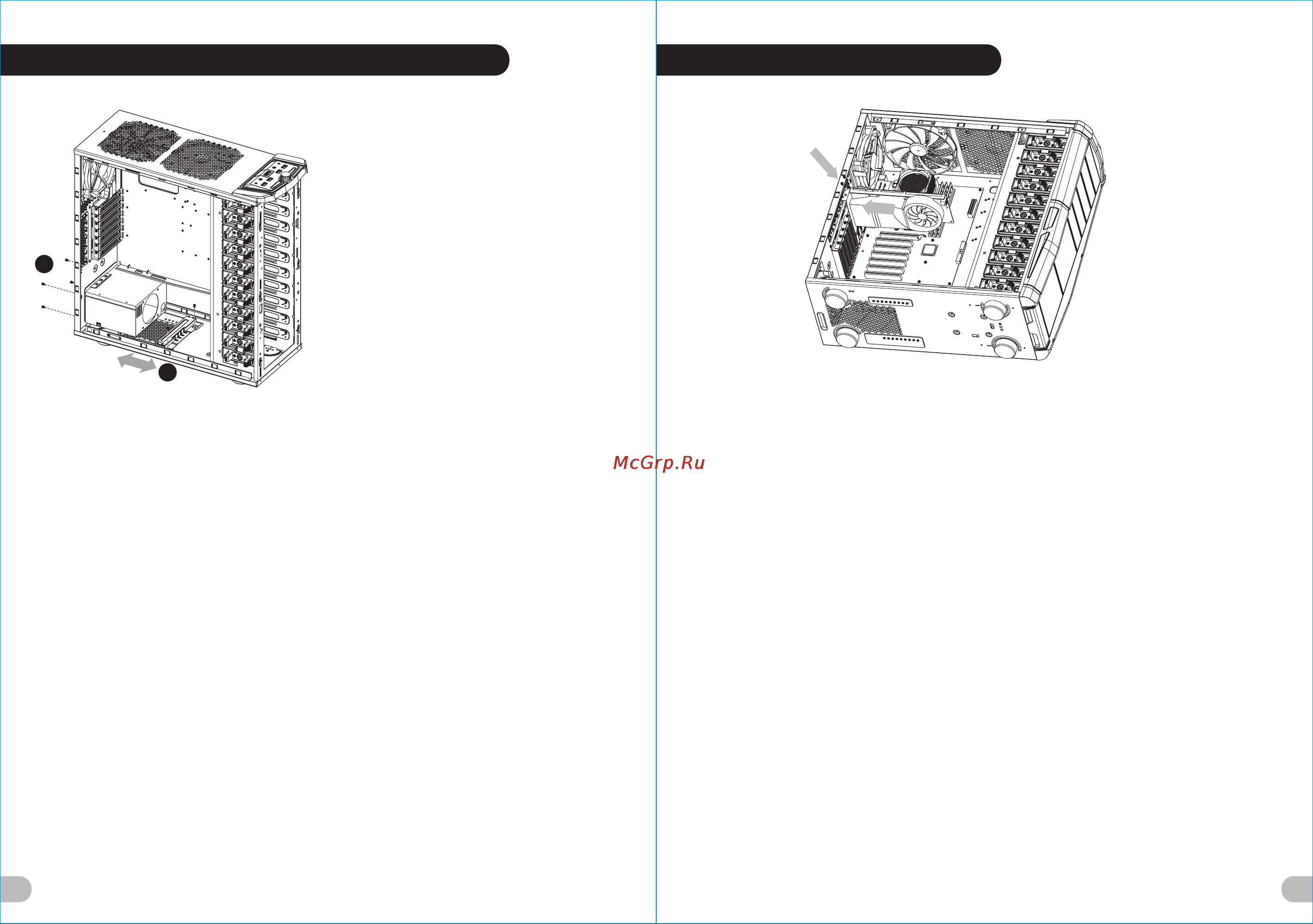 Thermaltake Element V NVIDIA Edition [9/19] Power supply unit psu installation 2 pci card installation