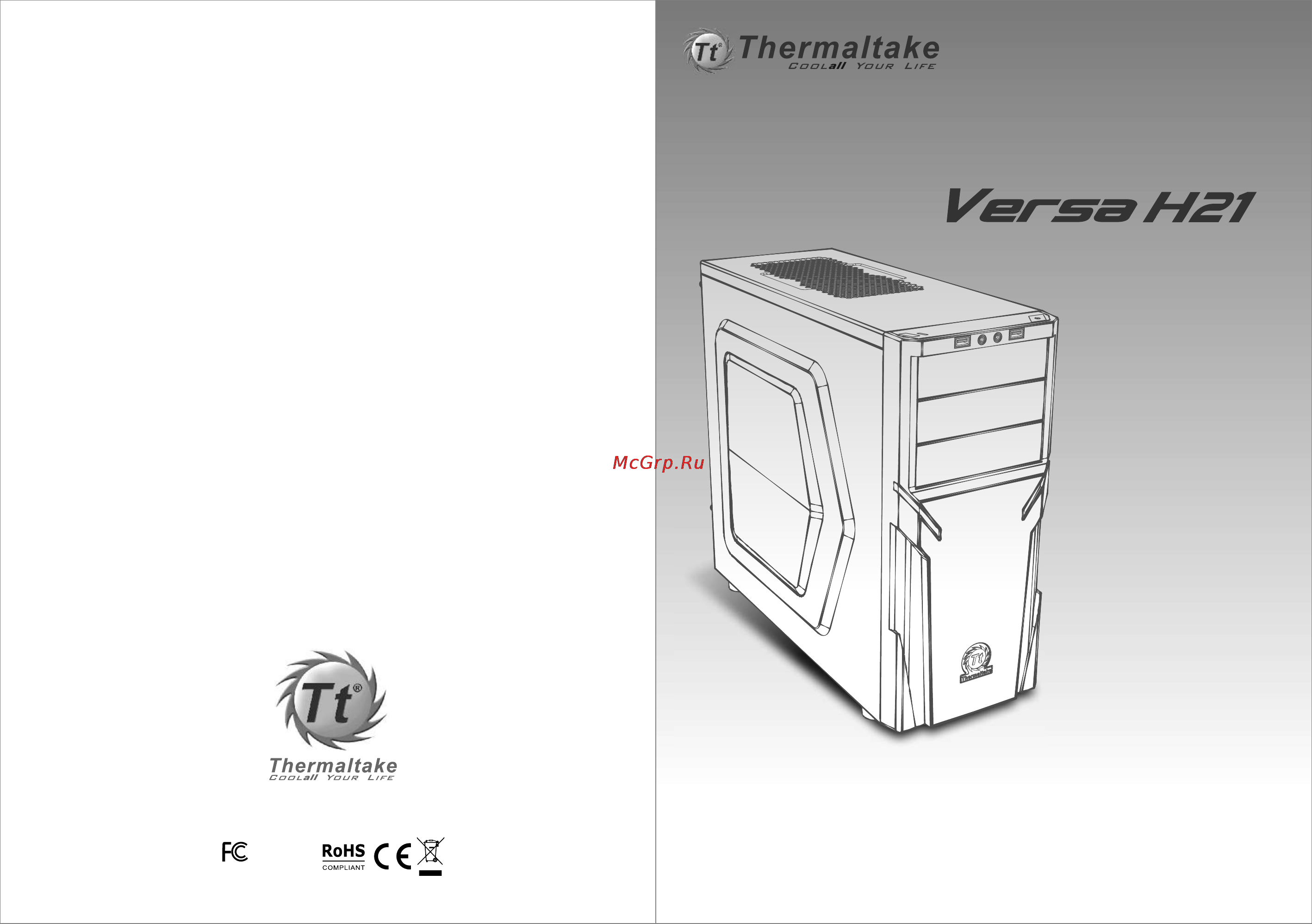 Thermaltake Versa H21 Инструкция по эксплуатации онлайн