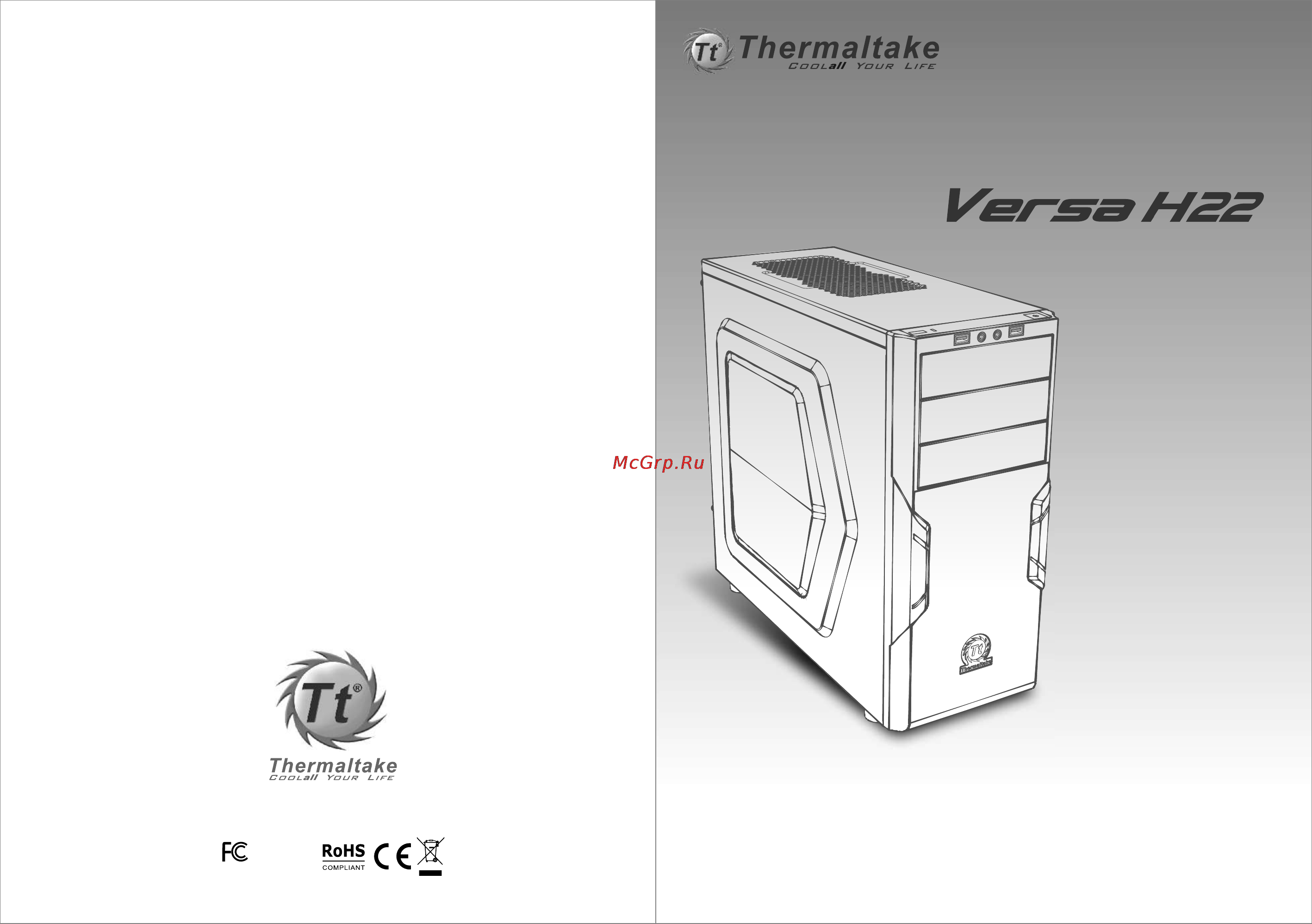 Thermaltake Versa H22-Window Инструкция по эксплуатации онлайн