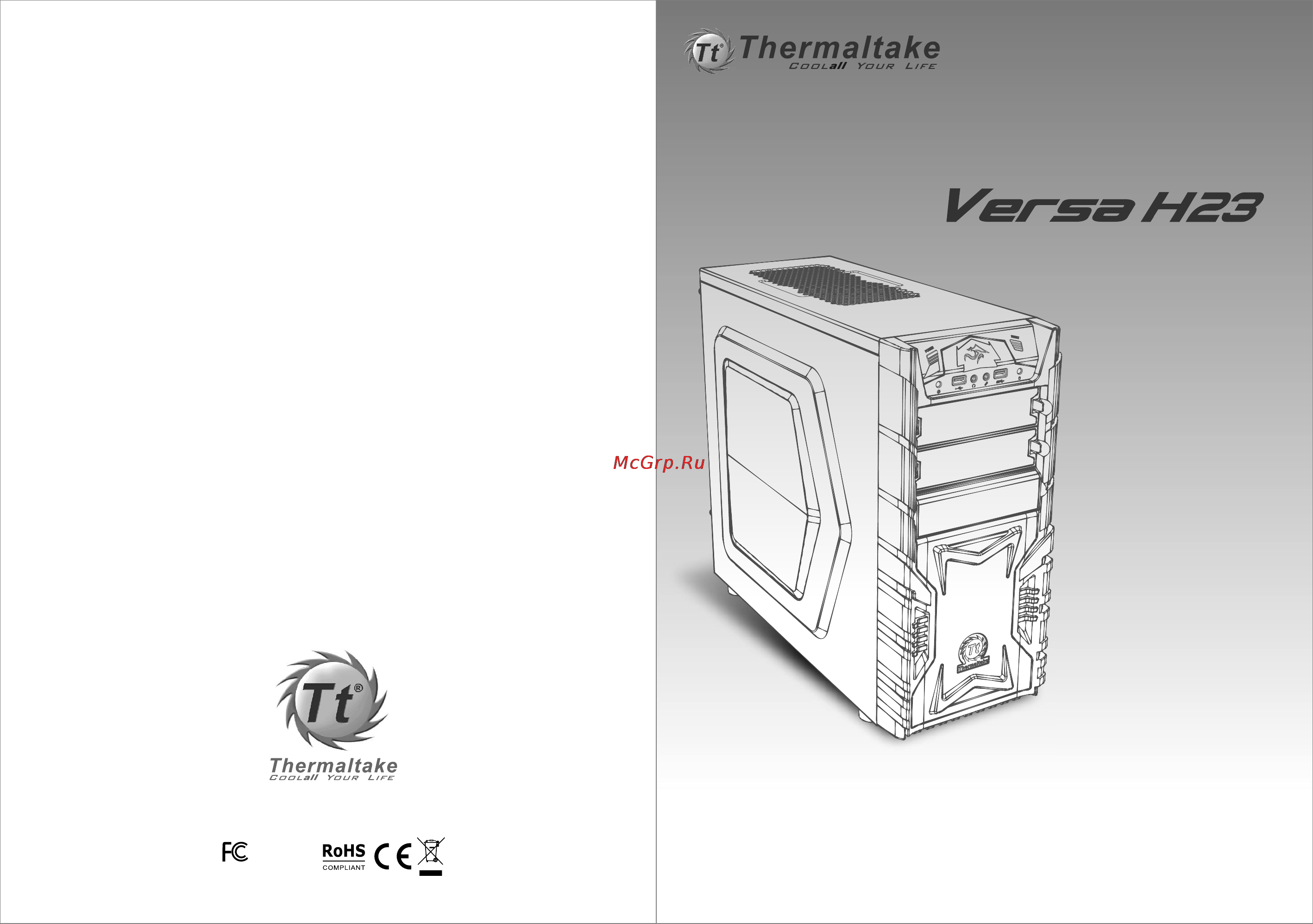 Thermaltake Versa H23-Window Инструкция по эксплуатации онлайн