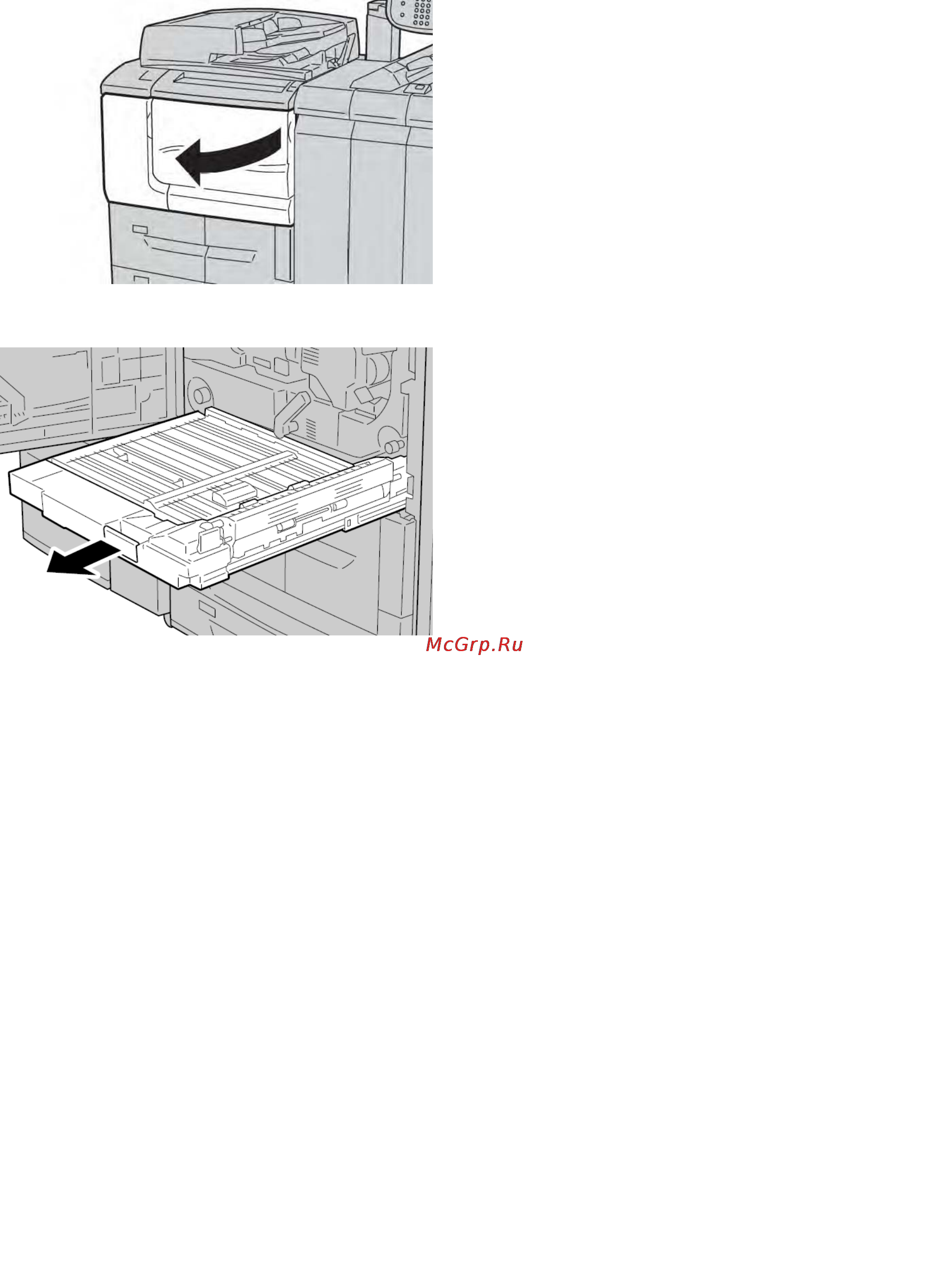 Xerox D125 [168/390] Застревания бумаги в модуле двусторонней печати 3