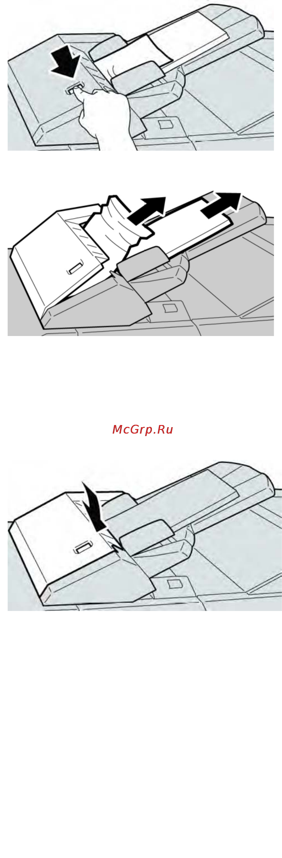 Xerox D95 [287/390] Застревания бумаги в лотке 8 t1 лоток интерпозера