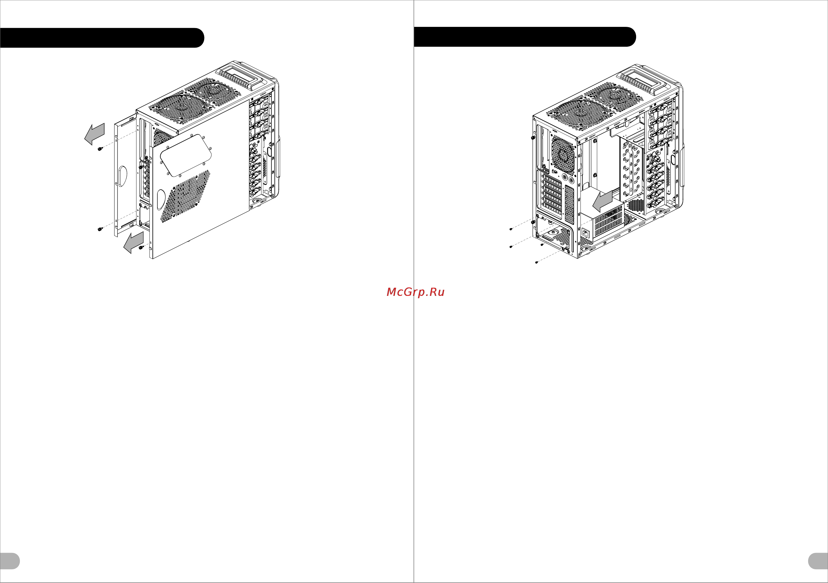 Thermaltake Dokker [4/16] Ελληνικά τοποθετήστε το τροφοδοτικό στη σωστή θέση και στερεώστε το με βίδες