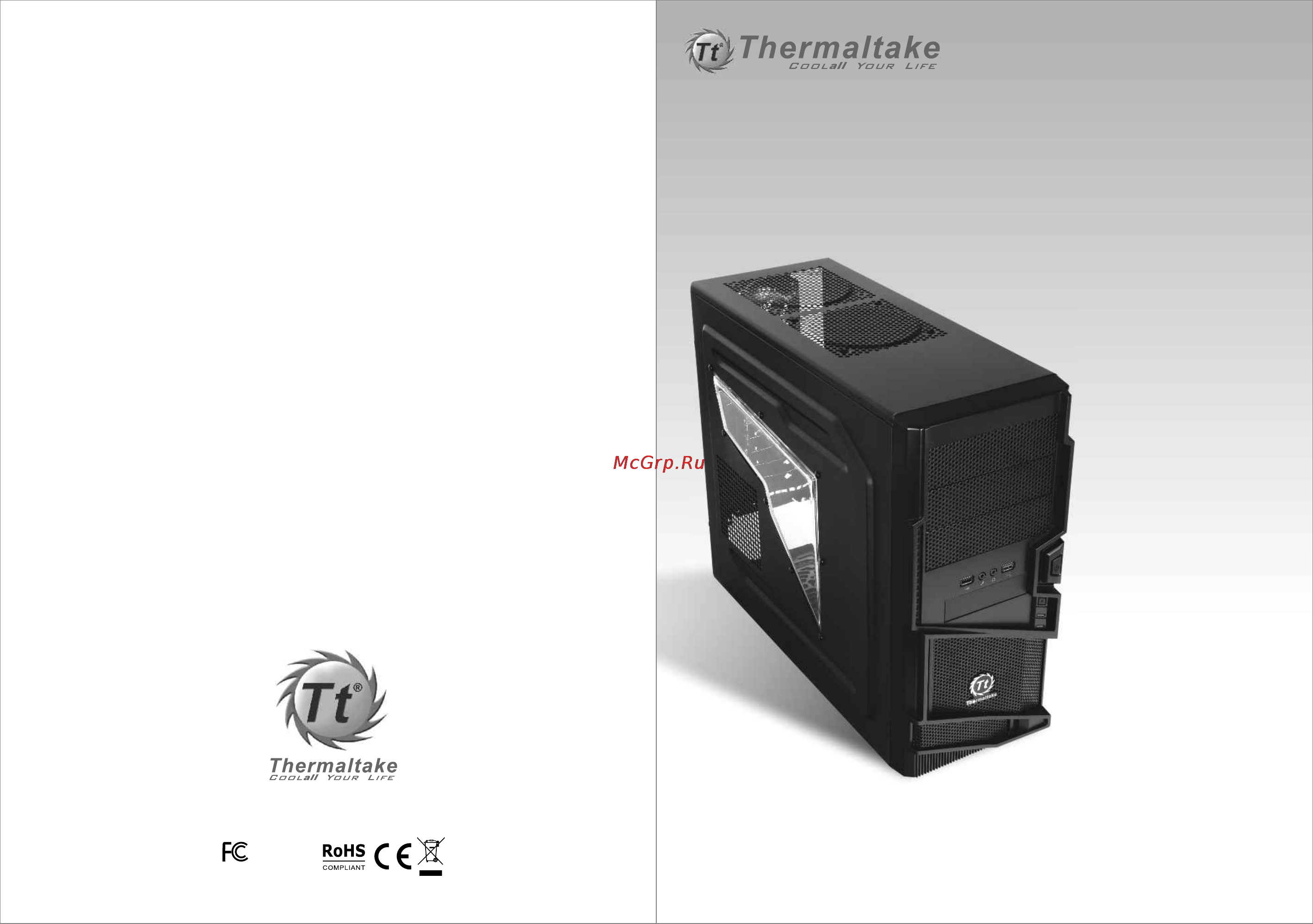 Thermaltake Commander MS-I, VN400A1W2N, w/o PSU, black Инструкция по эксплуатации онлайн