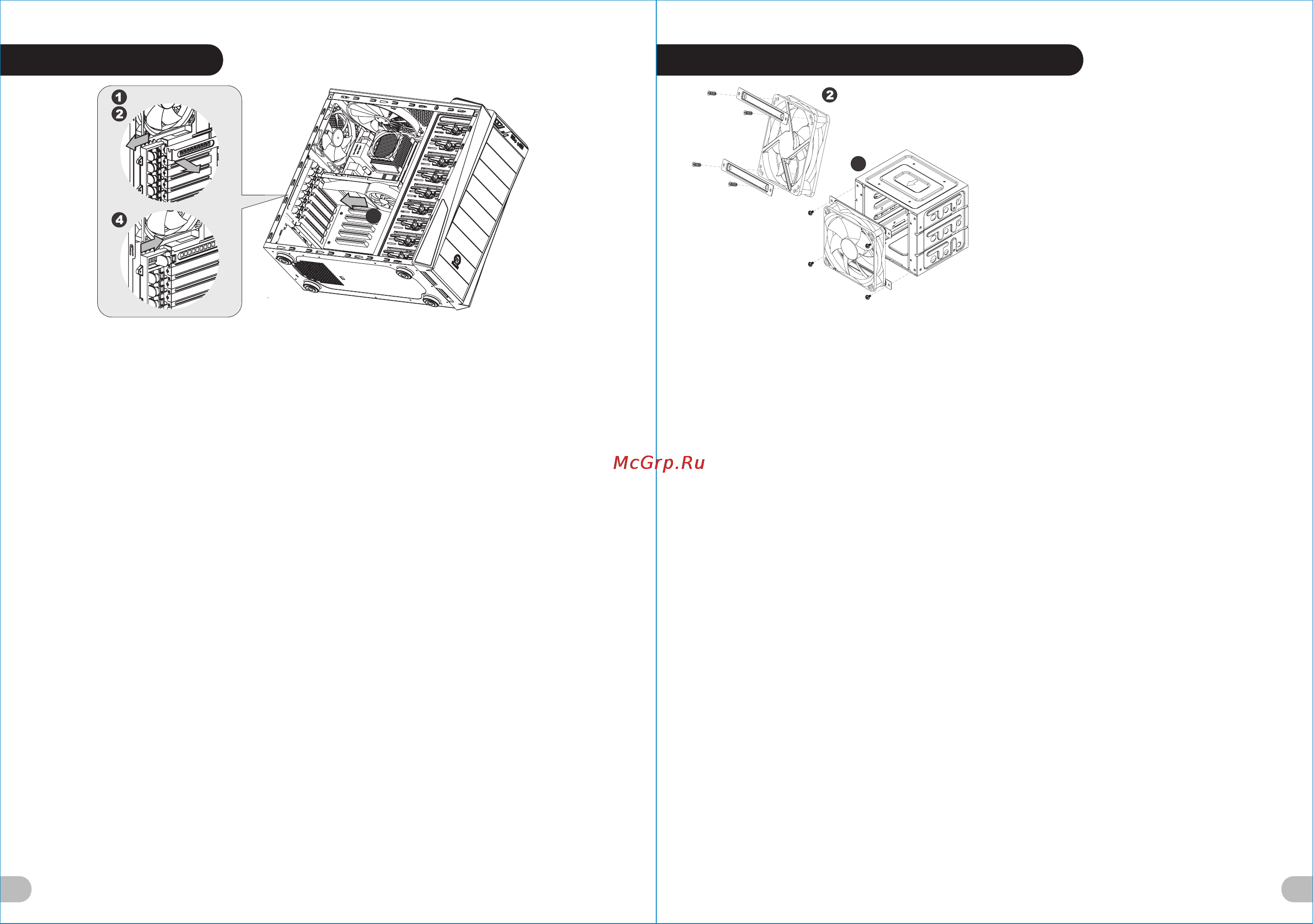 Thermaltake V6 BlacX Edition [10/16] Pci slot usage front fan installation optional