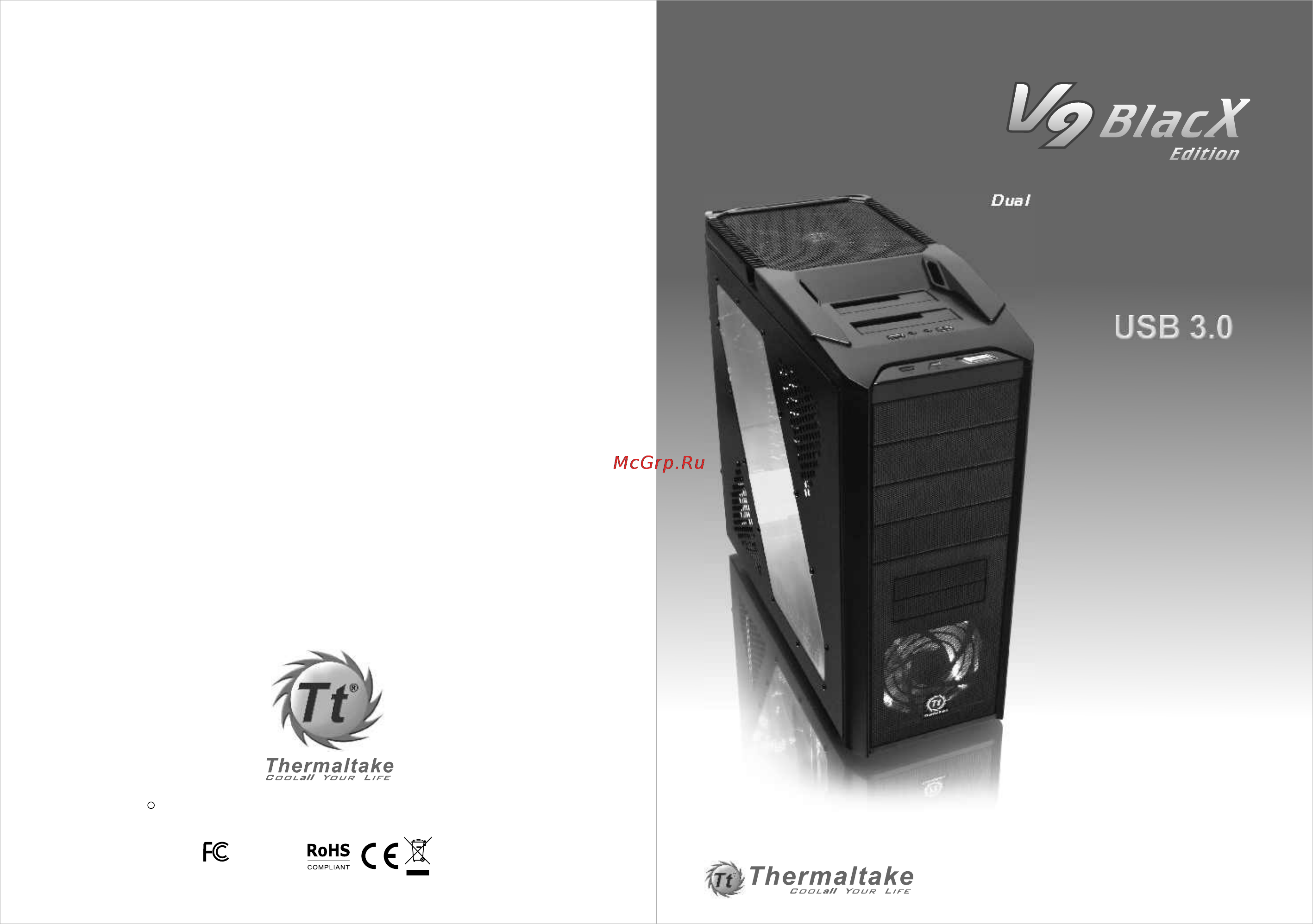 Thermaltake V9 BlacX Edition Инструкция по эксплуатации онлайн