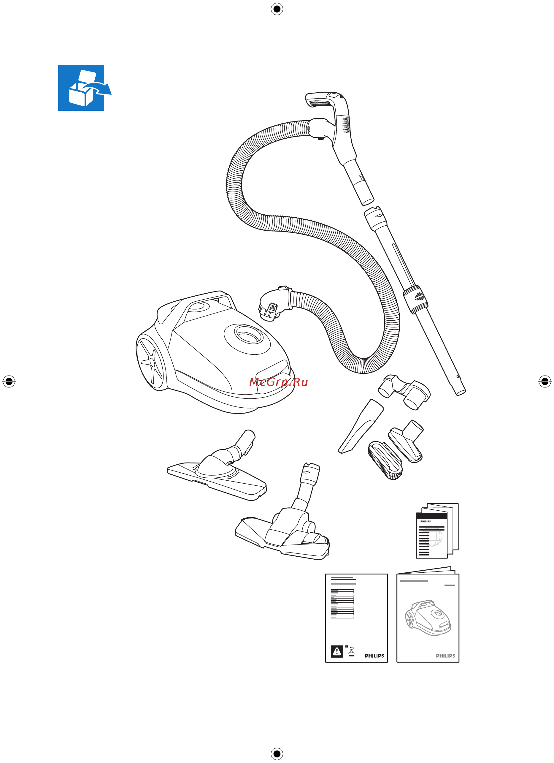 Philips PERFORMERPRO FC9199/01 Инструкция по эксплуатации онлайн [3/8] 297340