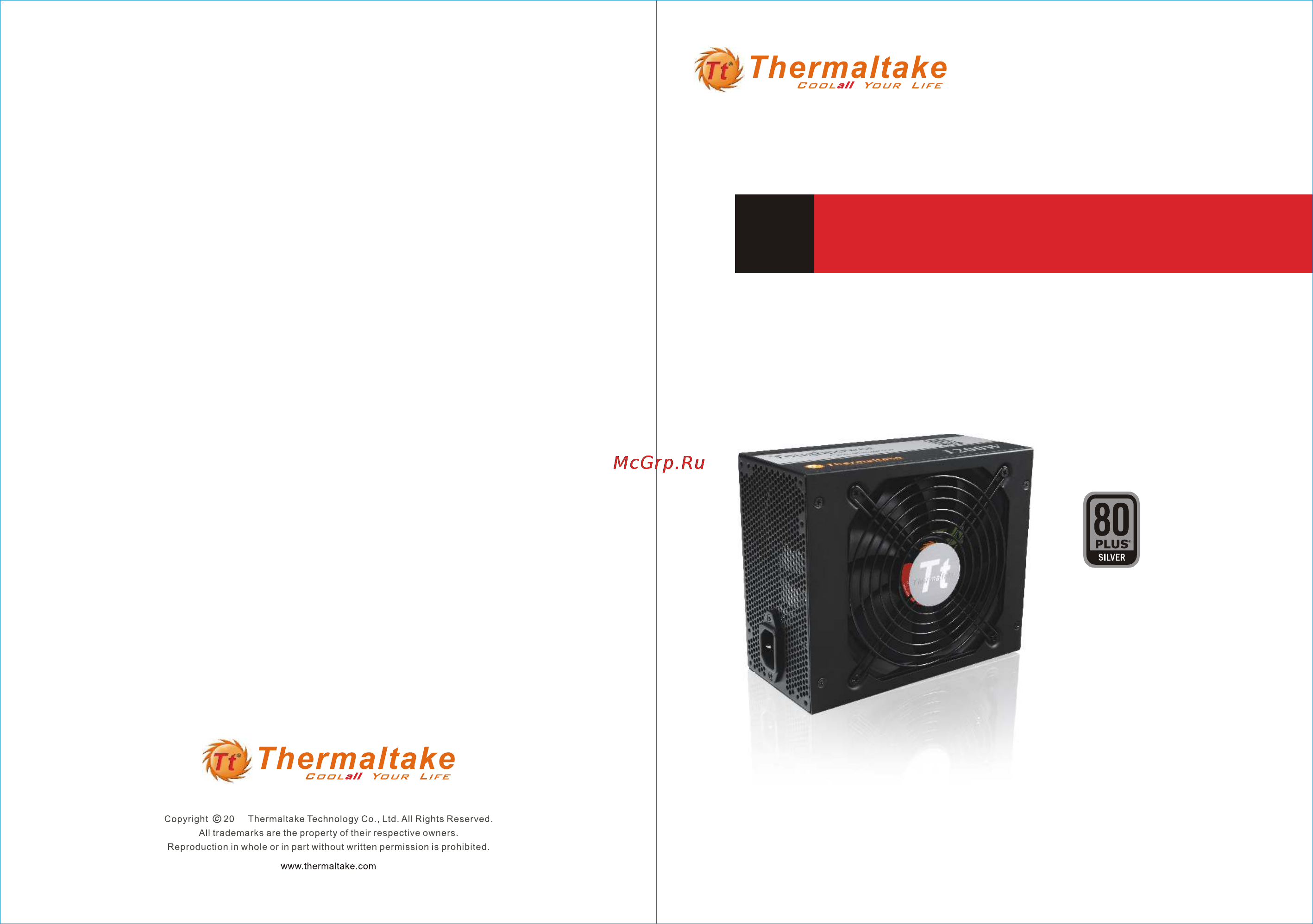 Thermaltake Toughpower 1000W Инструкция по эксплуатации онлайн