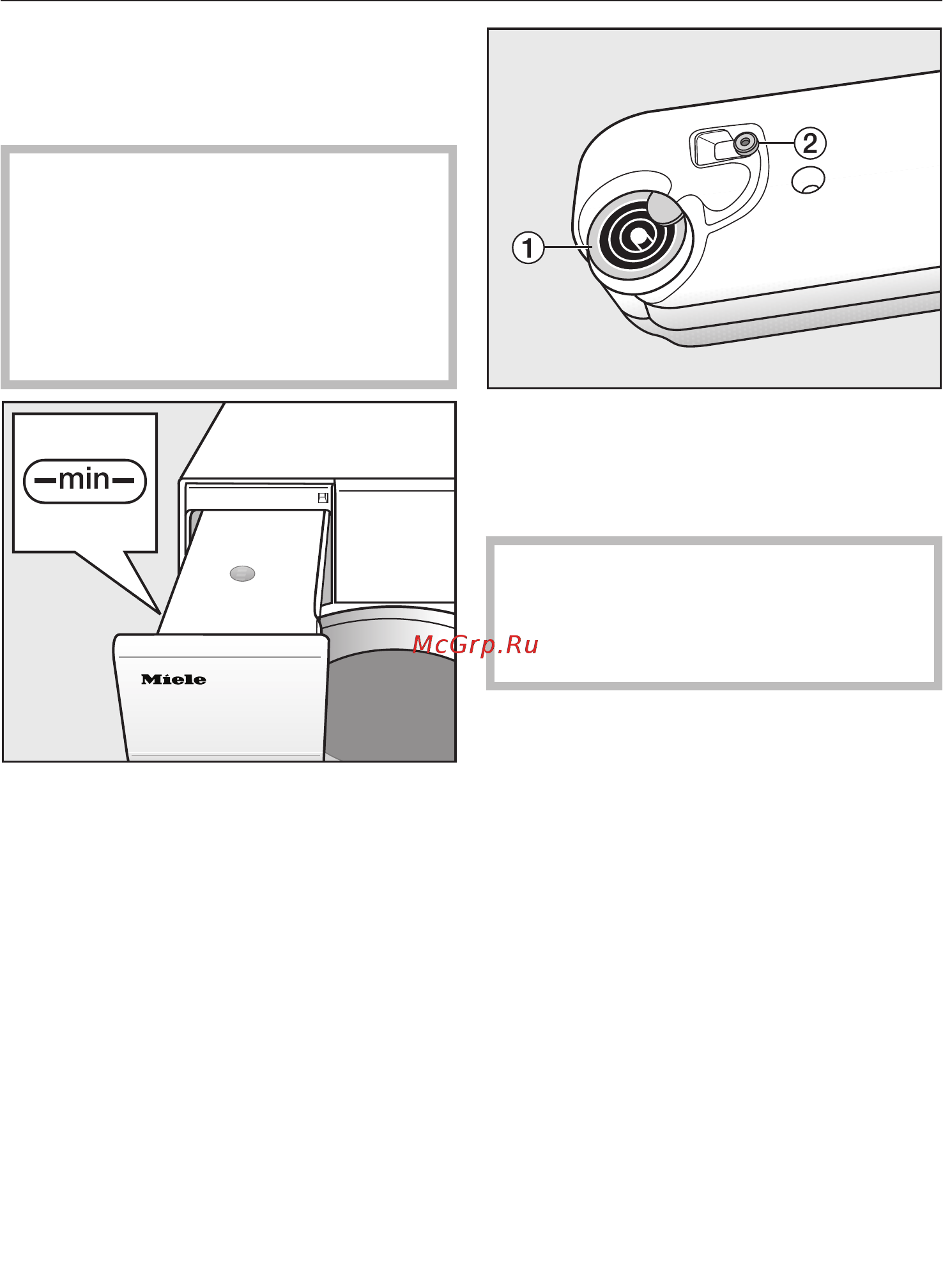 Miele TMG640WP White Edition [41/92] Подготовить емкость для конденсата для разглаживания паром