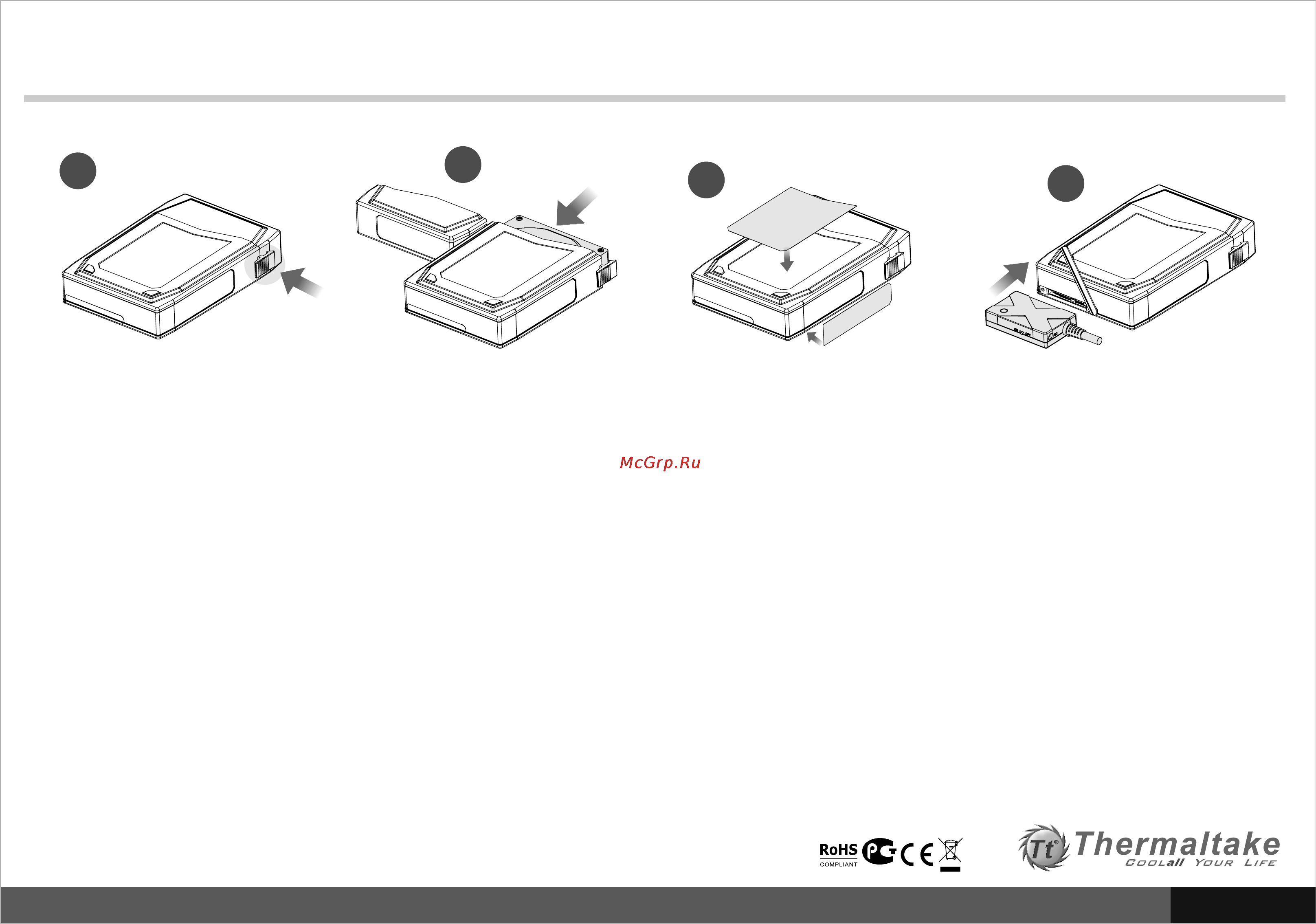Thermaltake HARMOR-3.5 HDD Protection BOX Инструкция по эксплуатации онлайн