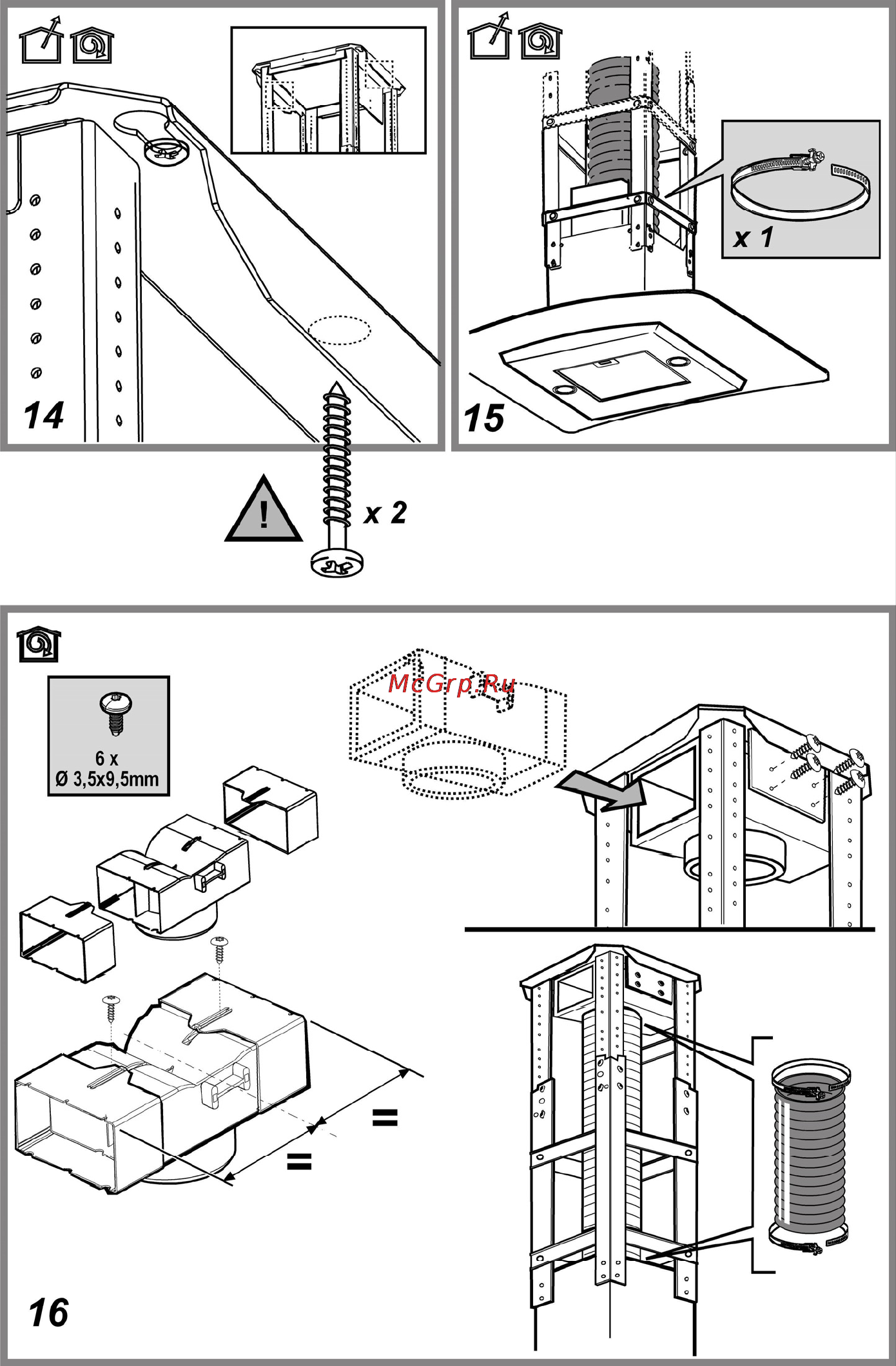 Elica FLAT GLASS PLUS ISLAND IX/A/90 Инструкция по эксплуатации онлайн [6/16] 112162