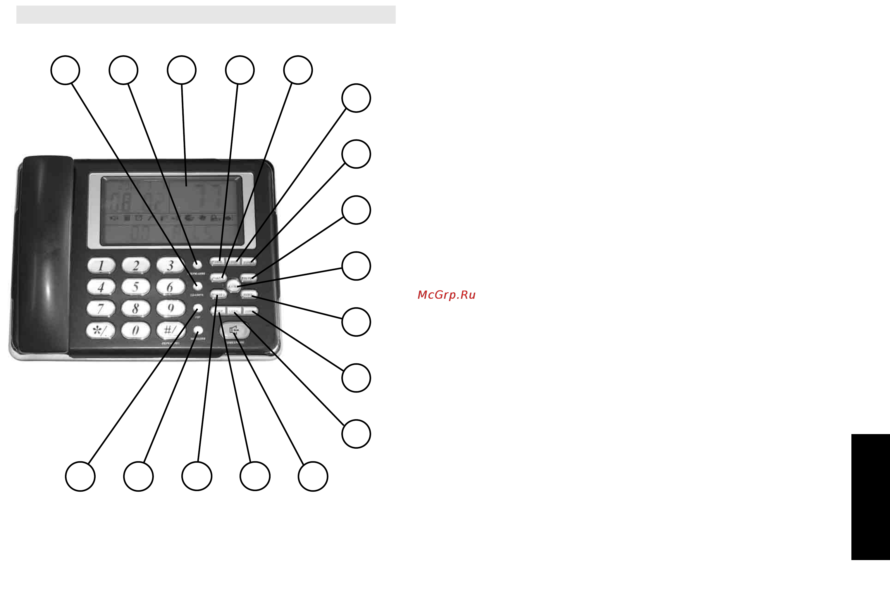 Телефон KXT-8006LM [2/12] Внешний вид