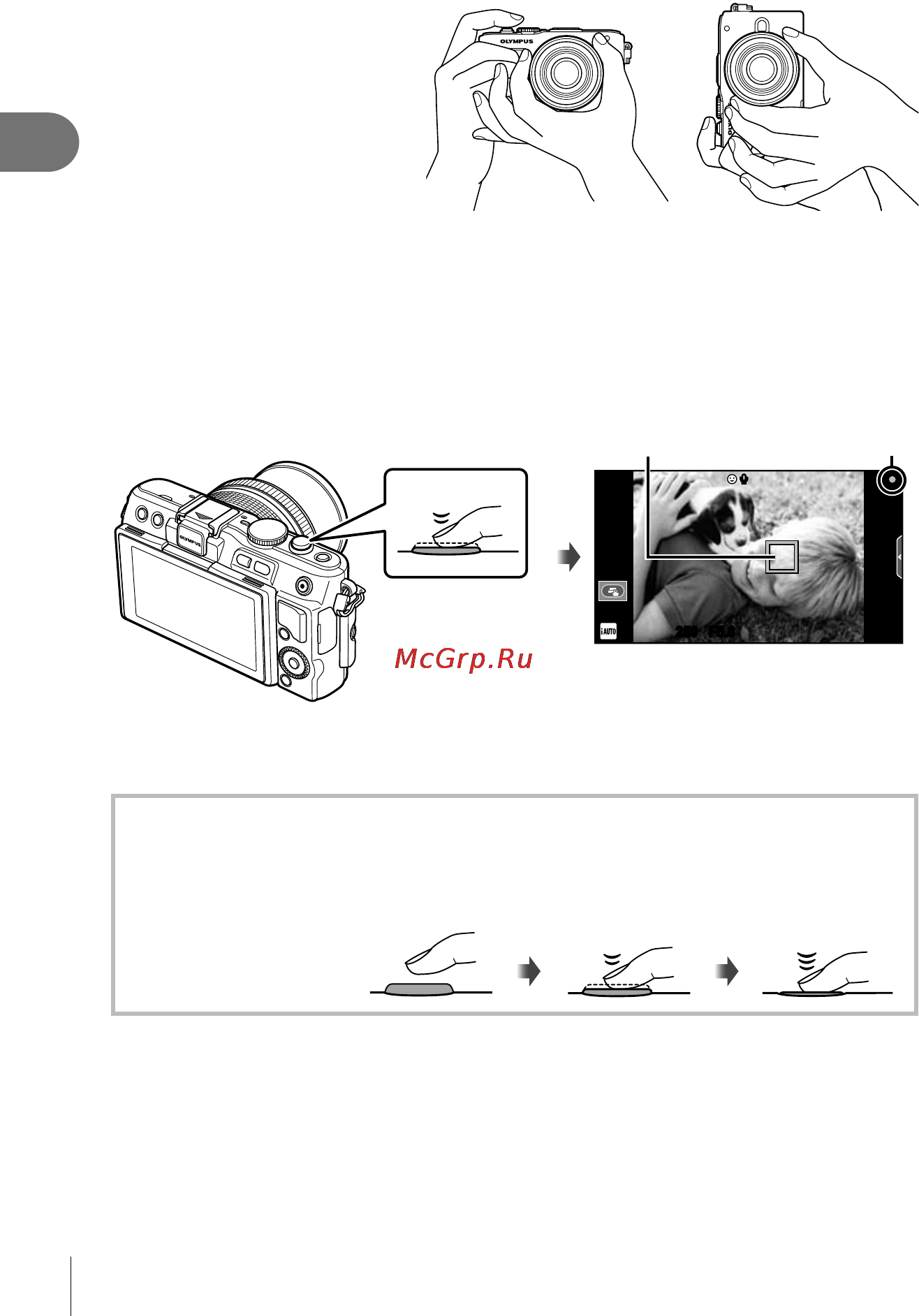 Olympus Pen E-PL6 14-42+40-150 Kit White [18/134] Подготовка фотоаппарата и порядок работы