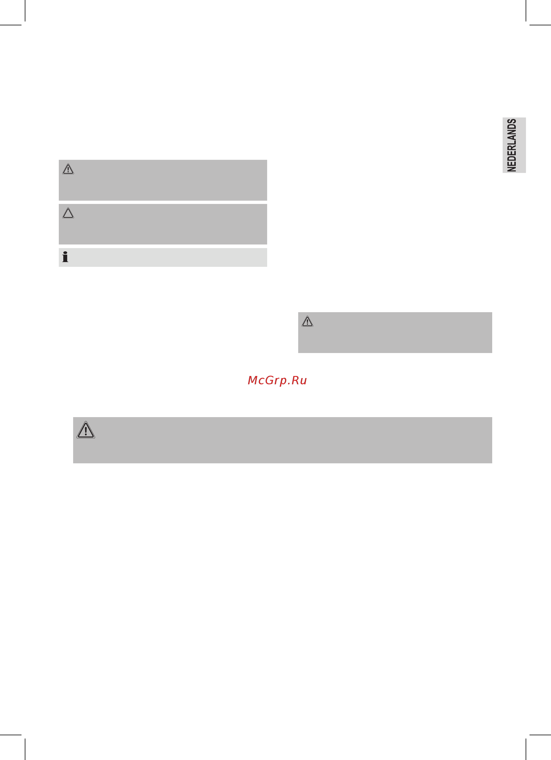 Clatronic TA 3574 [7/44] Speciale veiligheidsinstructies voor dit apparaat