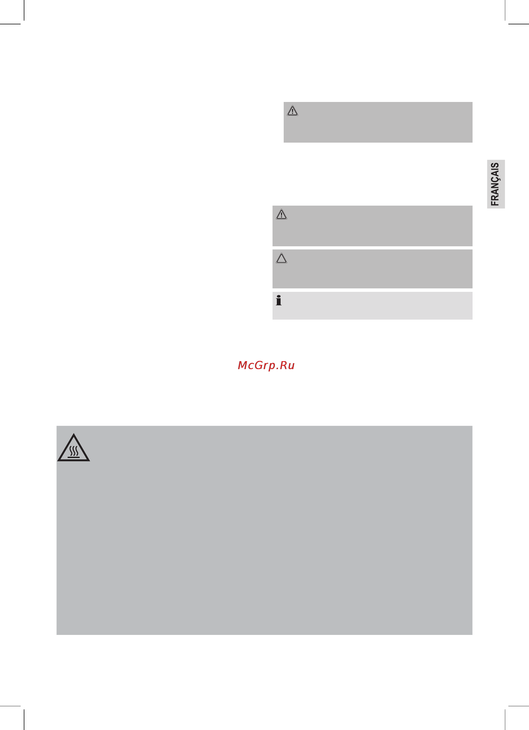 Clatronic EK 3321 [13/64] Précautions spéciales de sécurité pour cet appareil