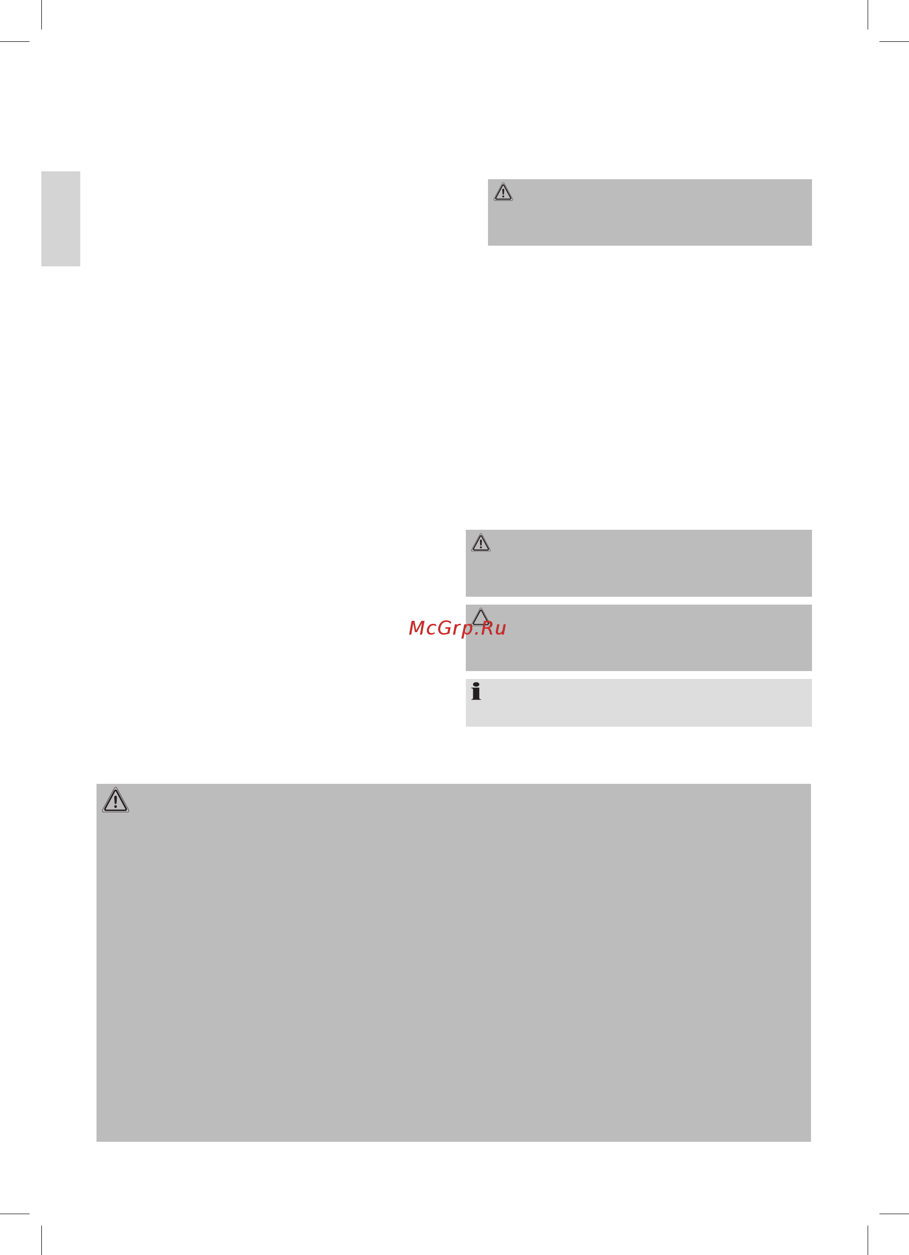 Clatronic FR 3586 [8/50] Speciale veiligheidsaanwijzingen voor dit apparaat
