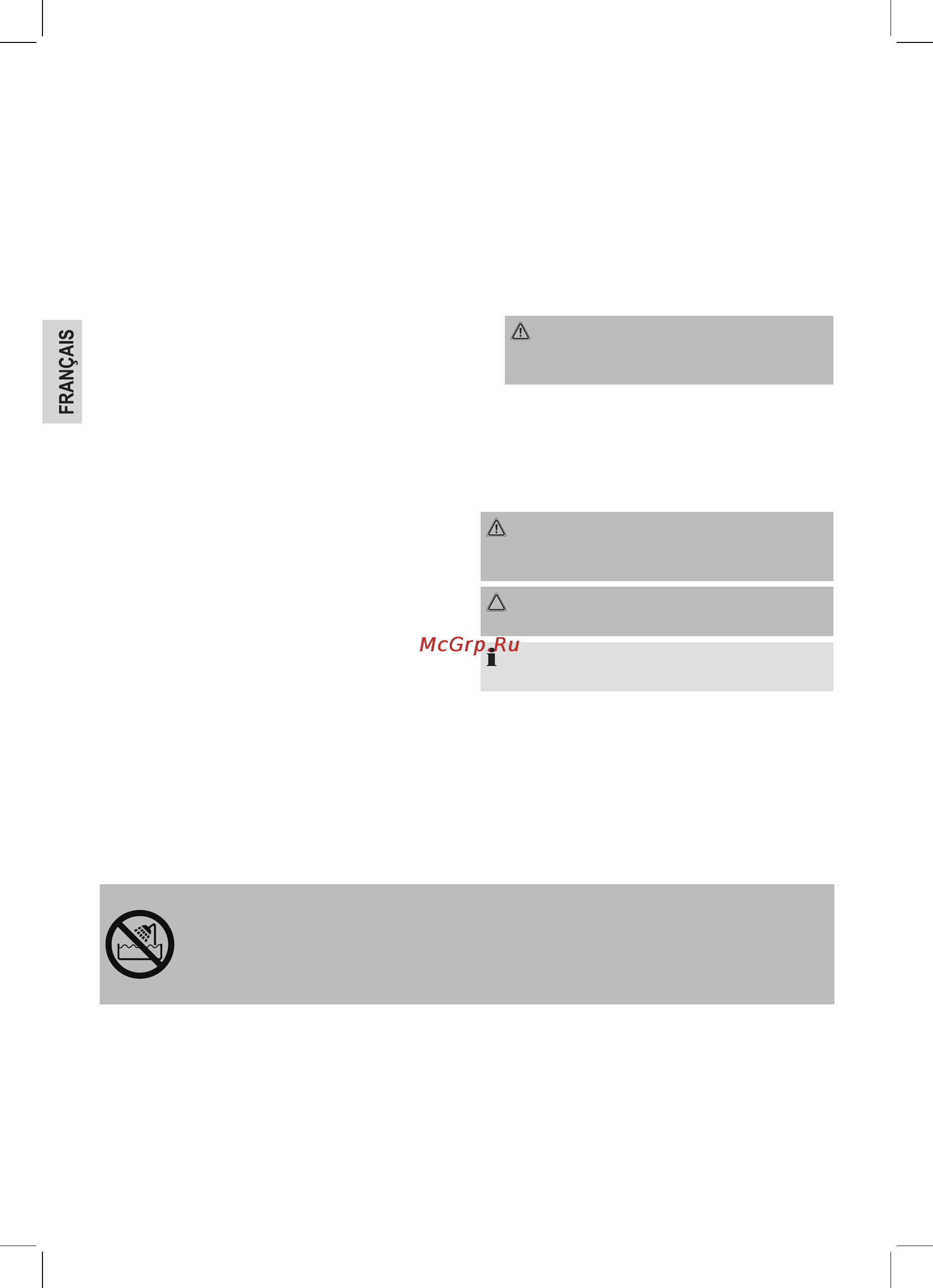 Clatronic HC 3361 [10/40] Consignes de sécurité spéciales pour cet appareil