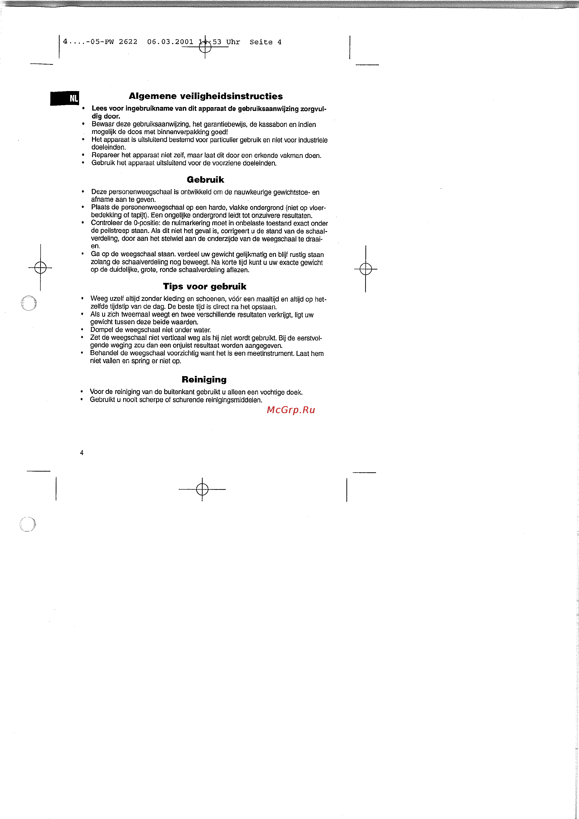 Clatronic PW 2622 [4/26] Algemene veiligheidsinstructies