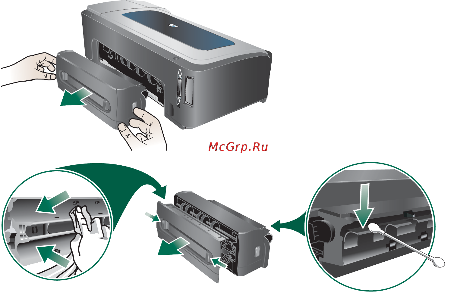 HP BUSINESS INKJET 2800 [85/129] Чернила размазываются