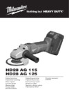 Milwaukee HD28 AG-115 Инструкция по эксплуатации