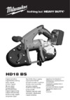 Milwaukee HD18 BS Инструкция по эксплуатации
