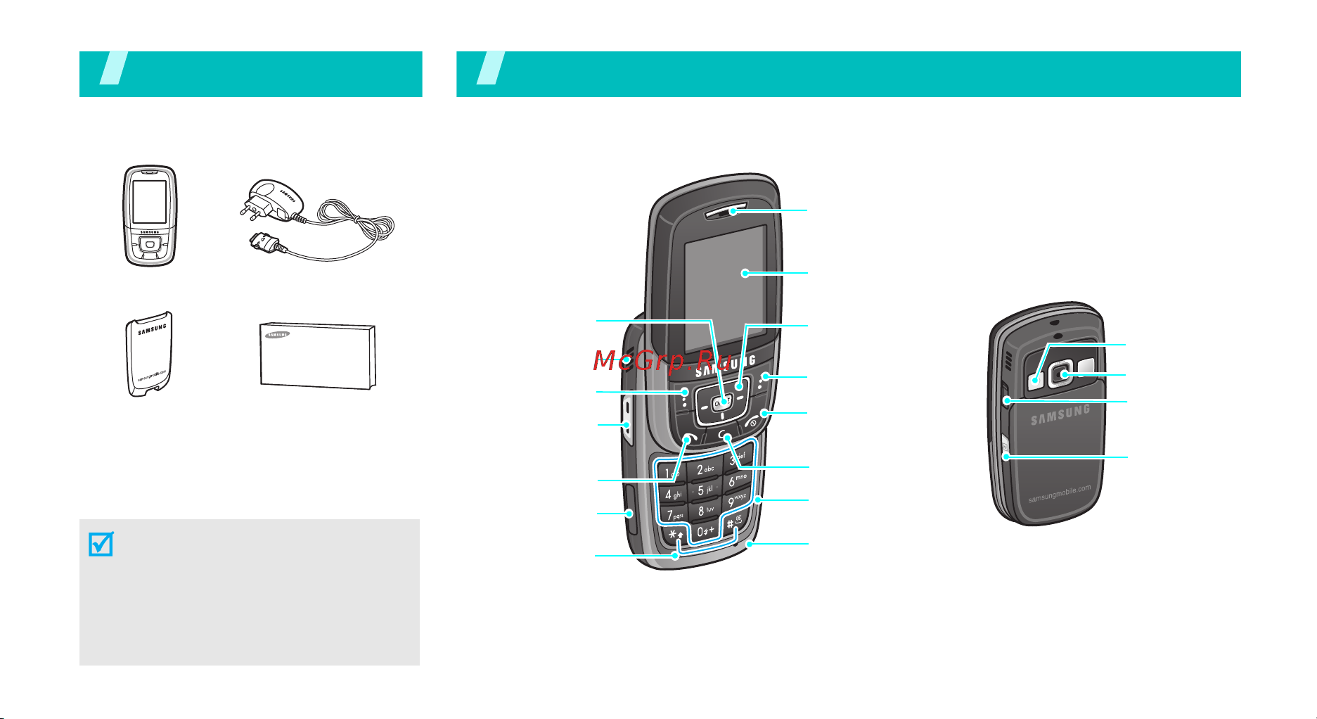 Samsung SGH-D600 [9/117] Расположение кнопок и элементов