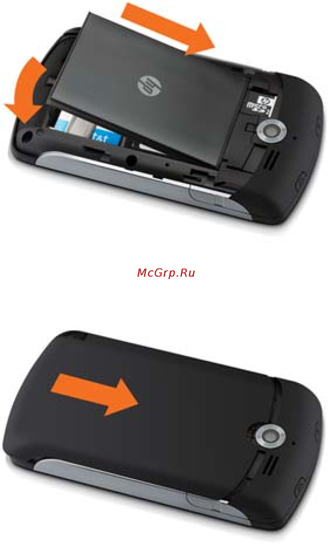 HP iPAQ Glisten-AT&T [18/185] Insert the battery