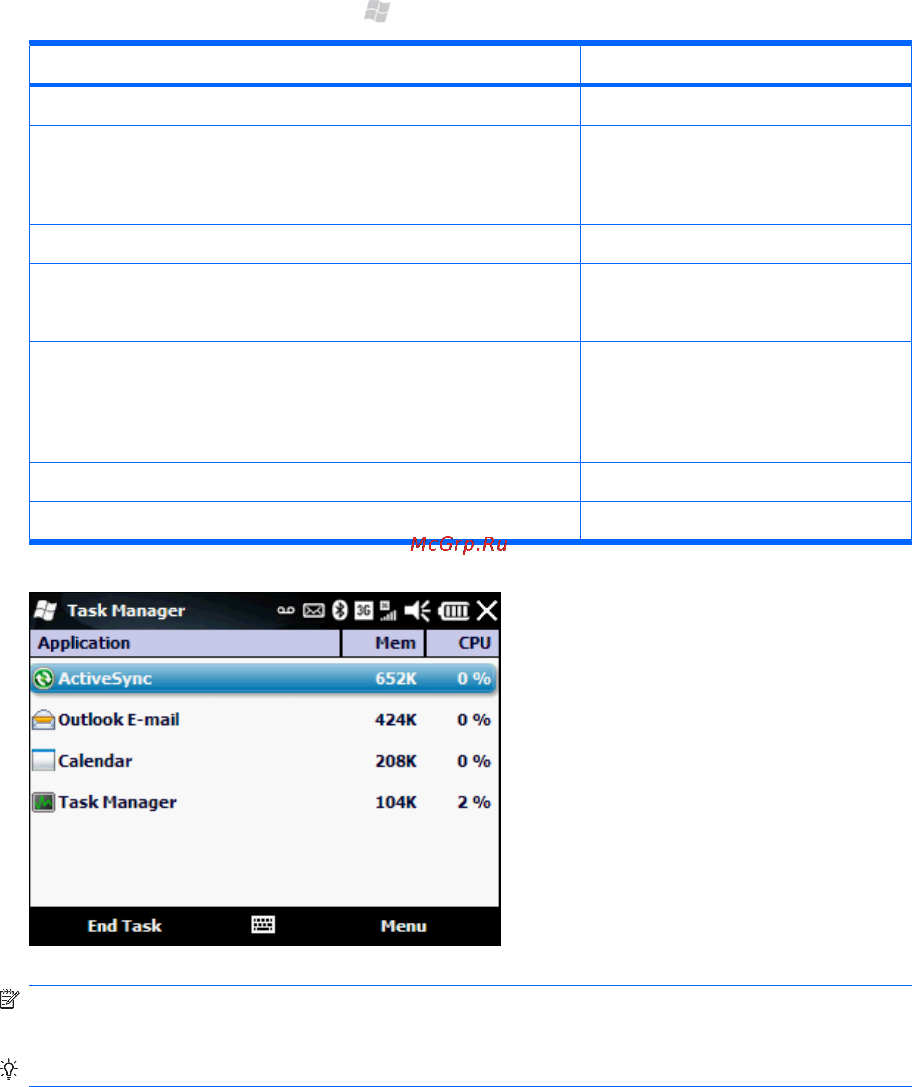 HP iPAQ Glisten-AT&T [46/185] Chapter 7 manage your hp ipaq glisten