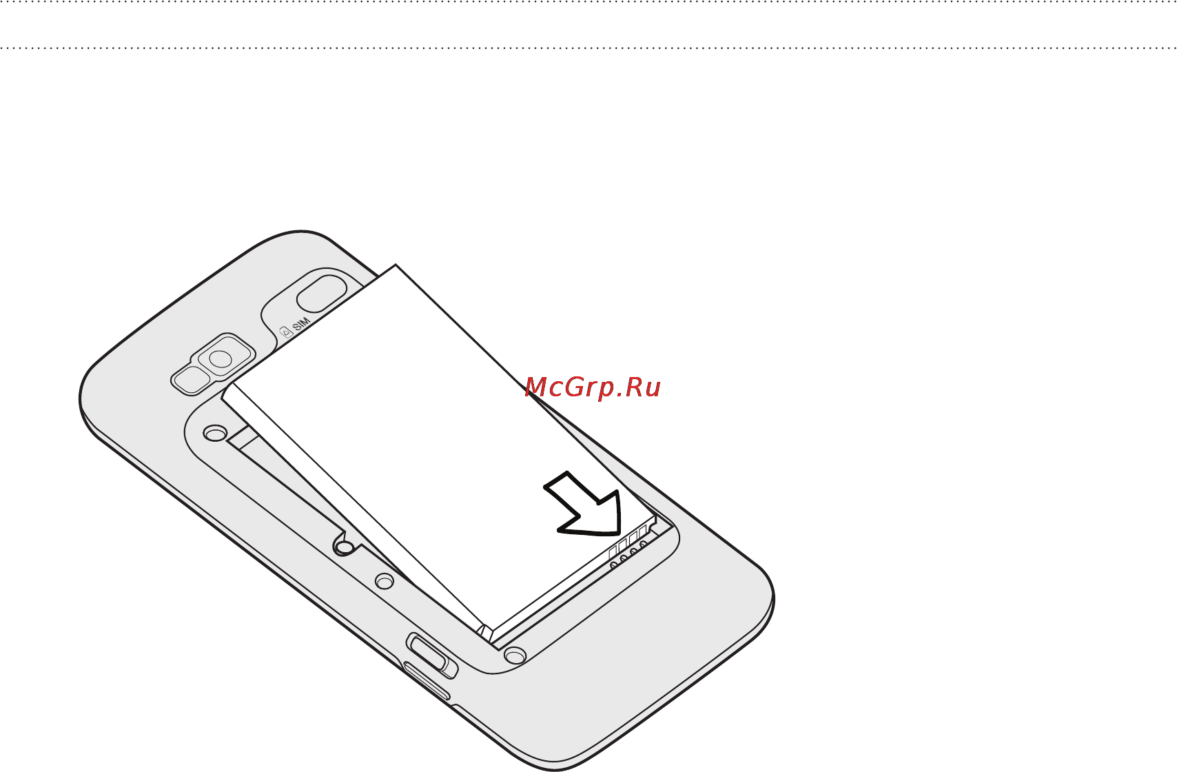 HTC DESIRE Z [15/232] Установка аккумулятора