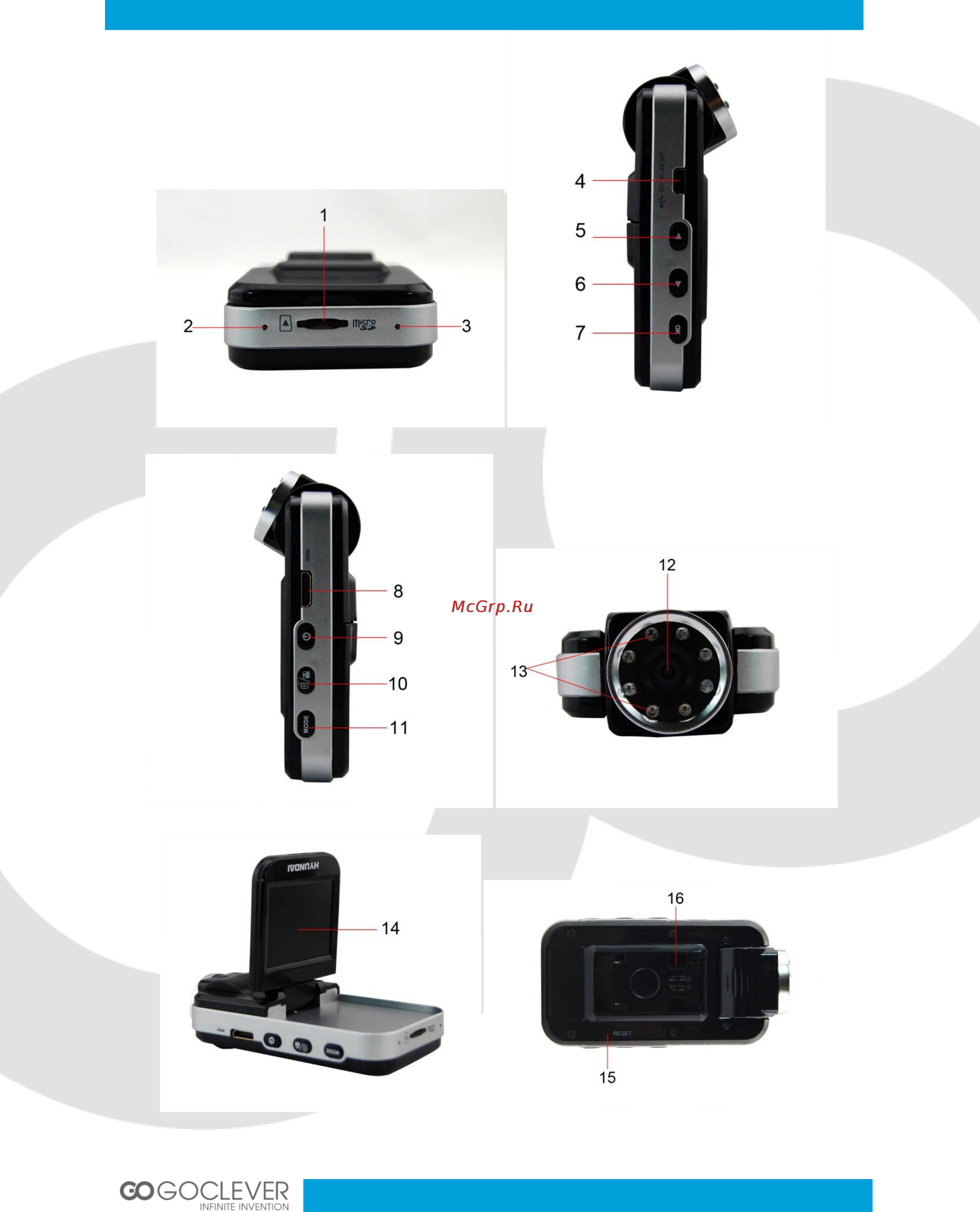 Goclever DVR FULL HD 2 [4/19] Product structure